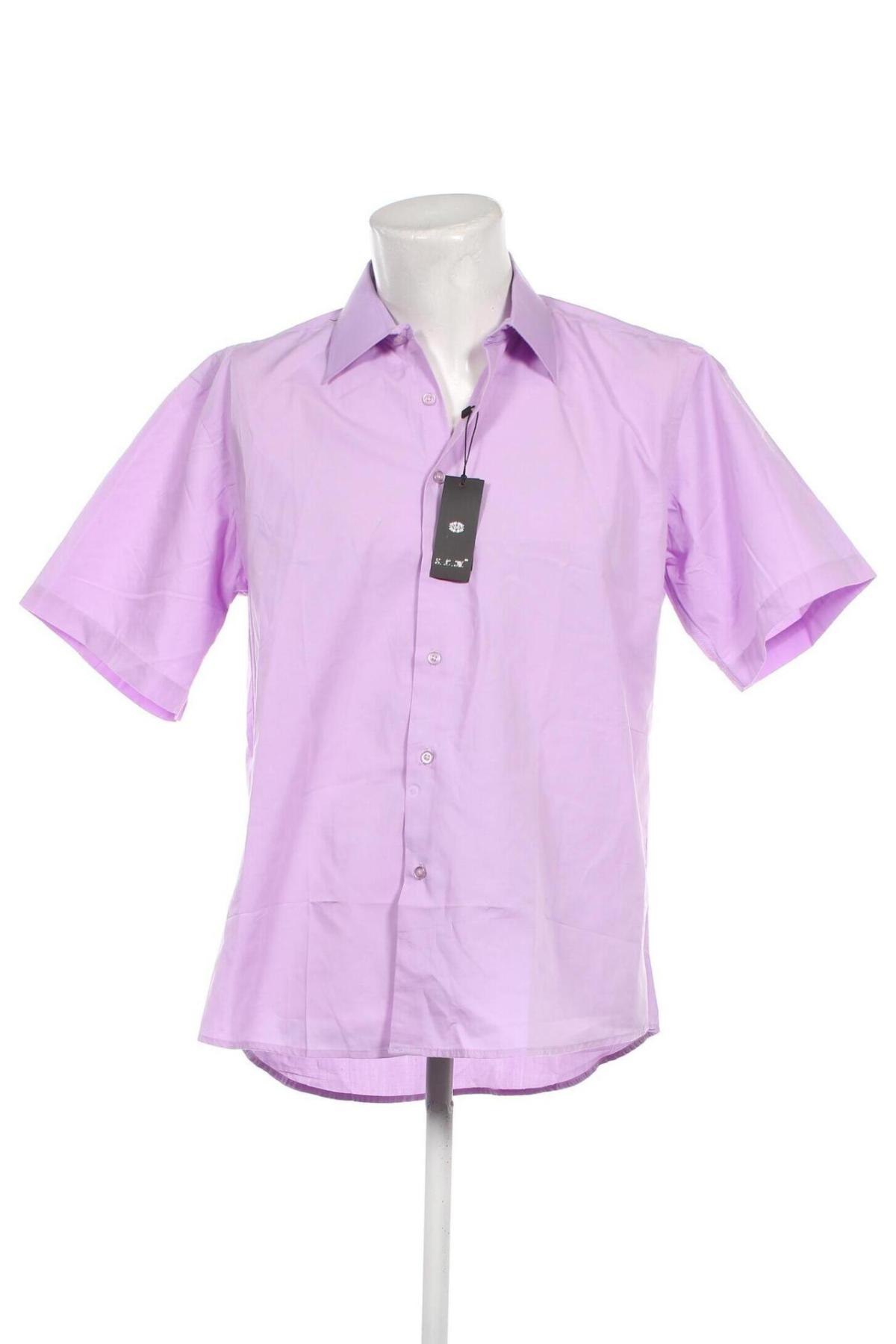 Ανδρικό πουκάμισο, Μέγεθος XL, Χρώμα Βιολετί, Τιμή 13,14 €