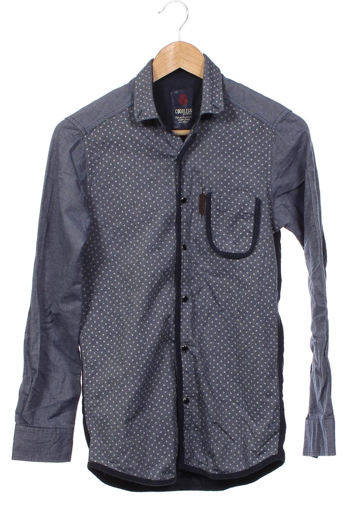 Ανδρικό πουκάμισο, Μέγεθος S, Χρώμα Μπλέ, Τιμή 6,02 €