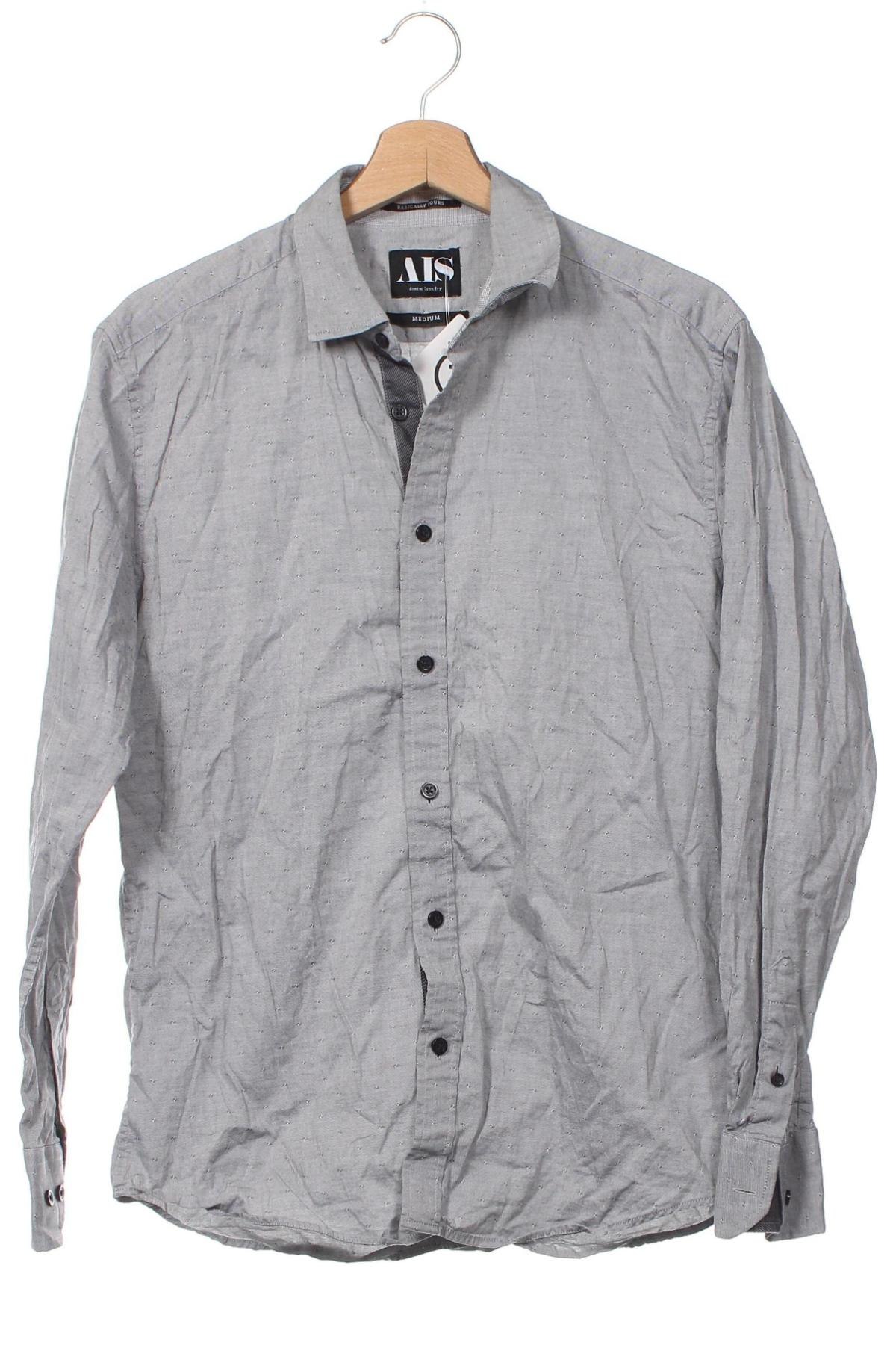 Herrenhemd AIS - Denim Laundry, Größe M, Farbe Grau, Preis 6,47 €