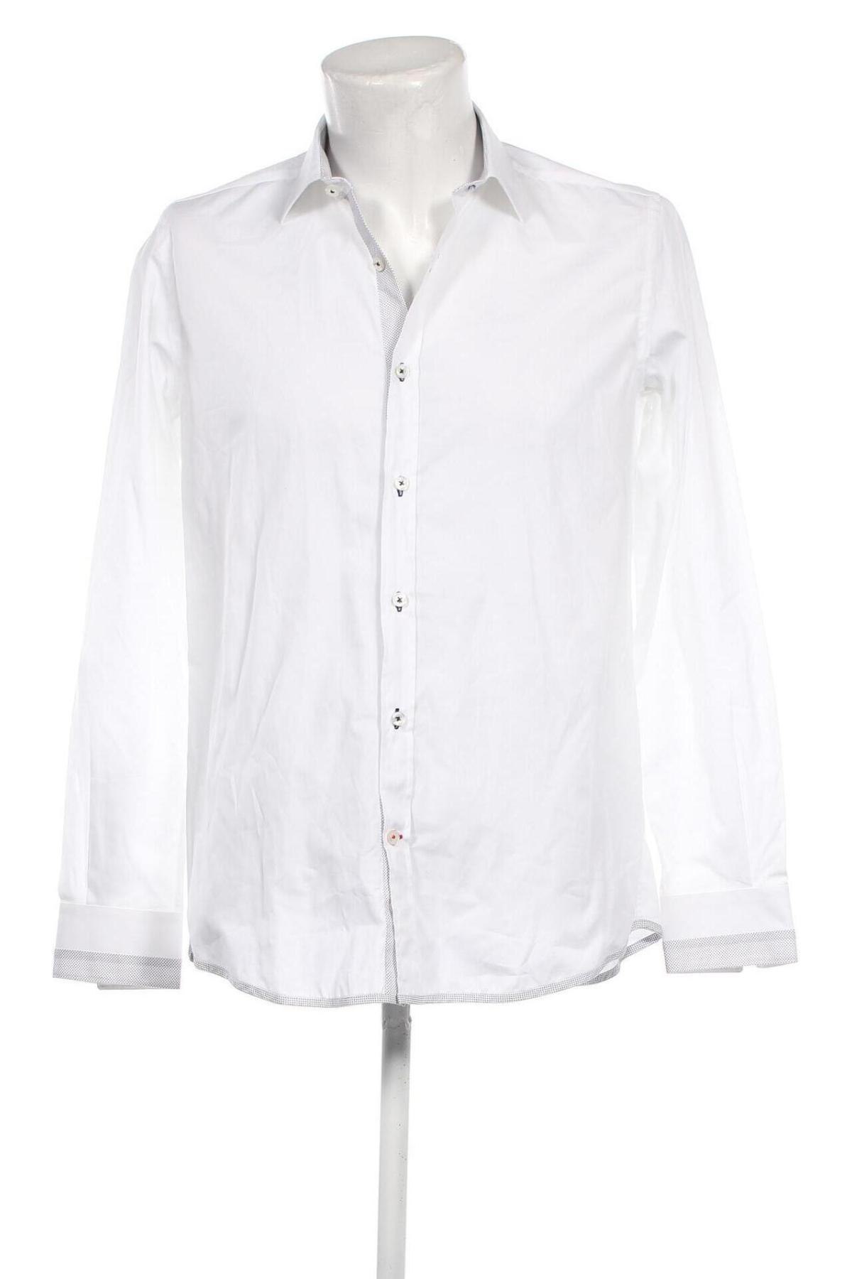 Ανδρικό πουκάμισο AND, Μέγεθος L, Χρώμα Λευκό, Τιμή 15,00 €