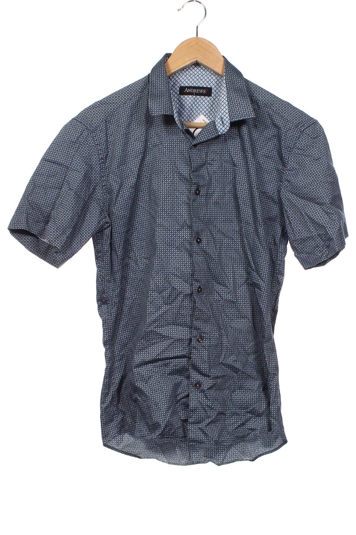Herrenhemd Andrews, Größe M, Farbe Blau, Preis 9,18 €