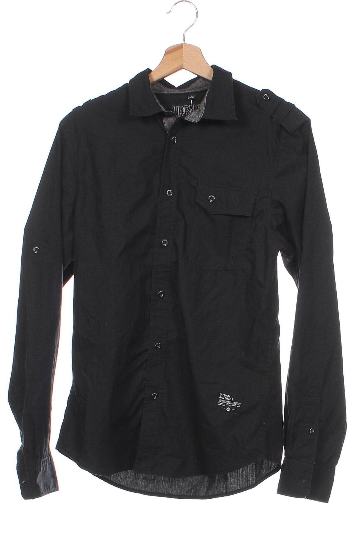 Мъжка риза Angelo Litrico, Размер S, Цвят Черен, Цена 8,70 лв.