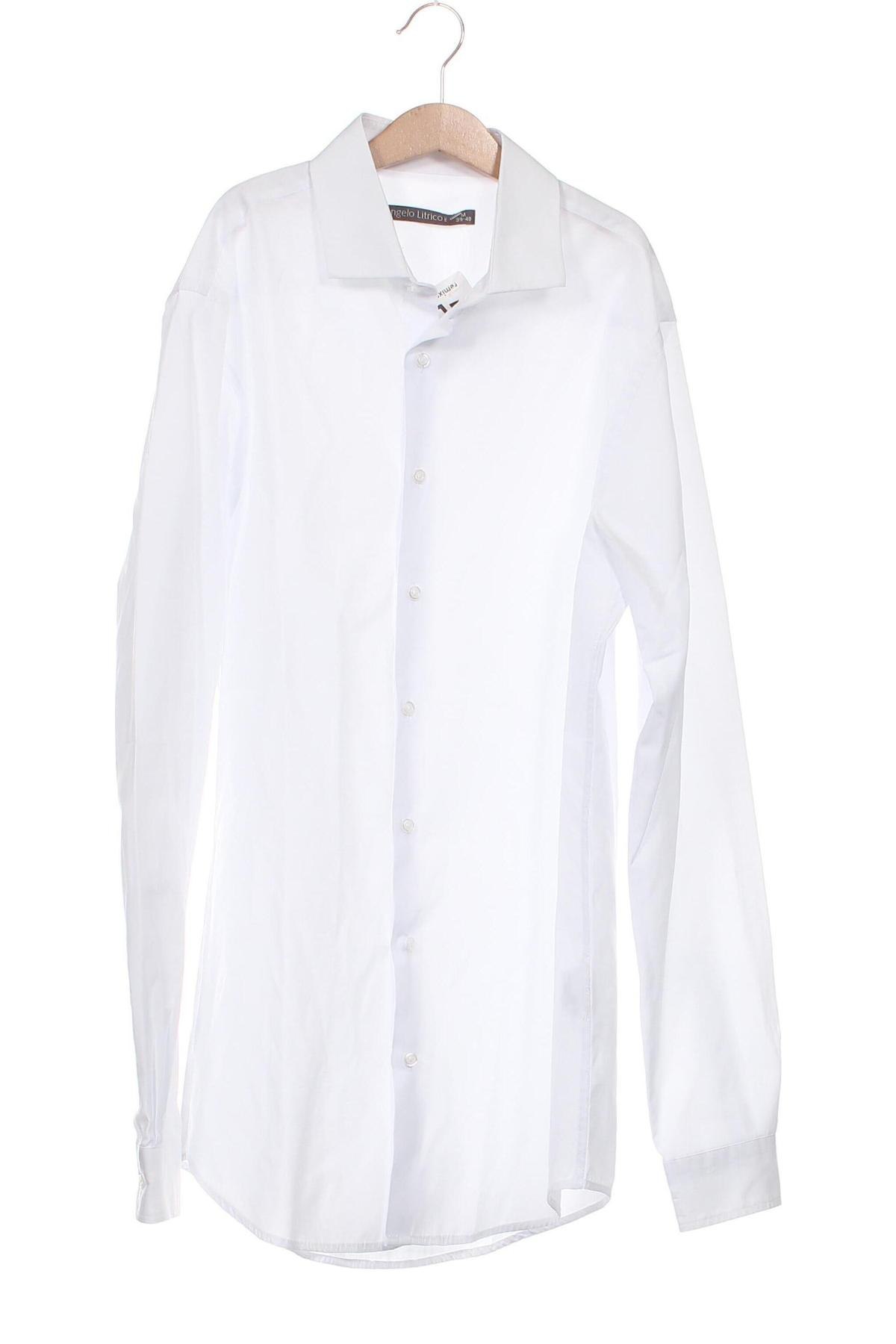 Herrenhemd Angelo Litrico, Größe M, Farbe Weiß, Preis 15,00 €