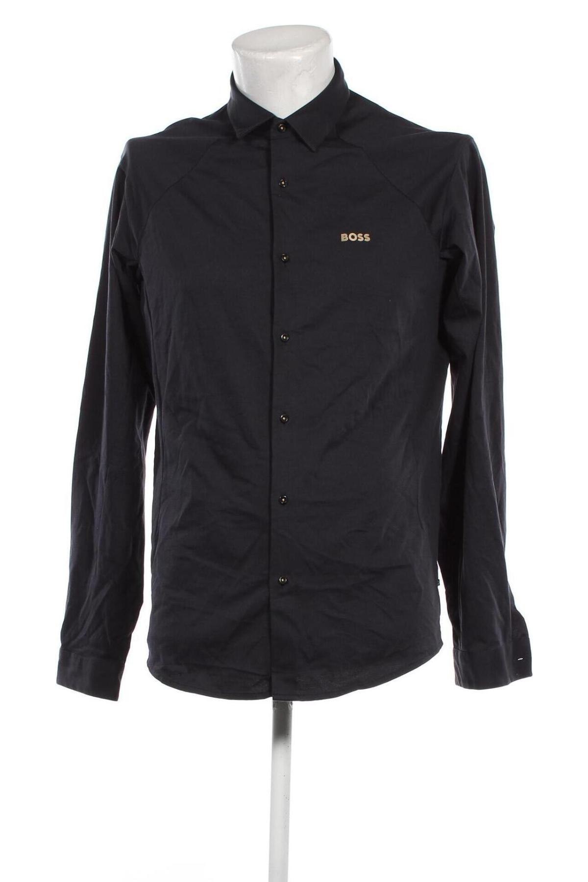 Ανδρικό πουκάμισο BOSS, Μέγεθος L, Χρώμα Μπλέ, Τιμή 85,73 €