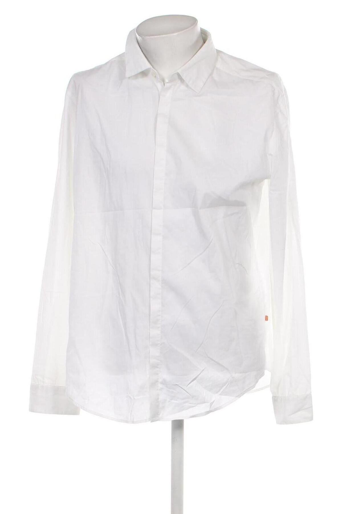 Ανδρικό πουκάμισο Boss Orange, Μέγεθος XXL, Χρώμα Λευκό, Τιμή 49,51 €