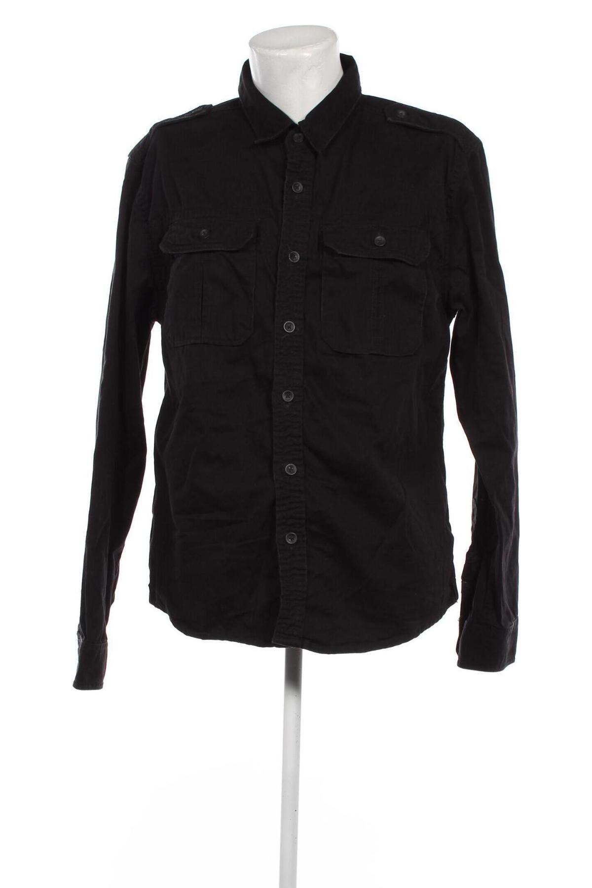 Мъжка риза Brandit, Размер XL, Цвят Черен, Цена 40,04 лв.