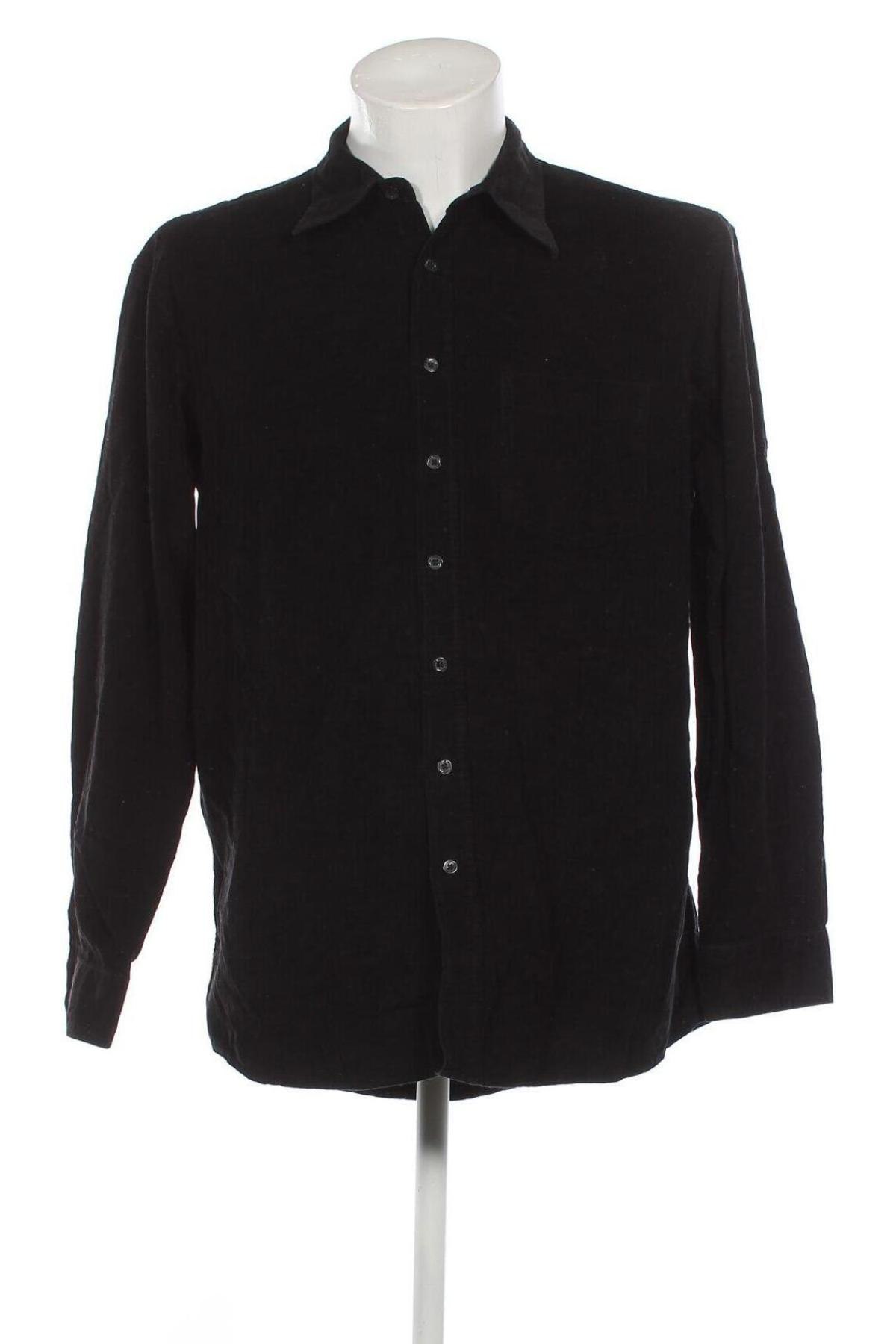 Ανδρικό πουκάμισο Camargue, Μέγεθος L, Χρώμα Μαύρο, Τιμή 17,94 €