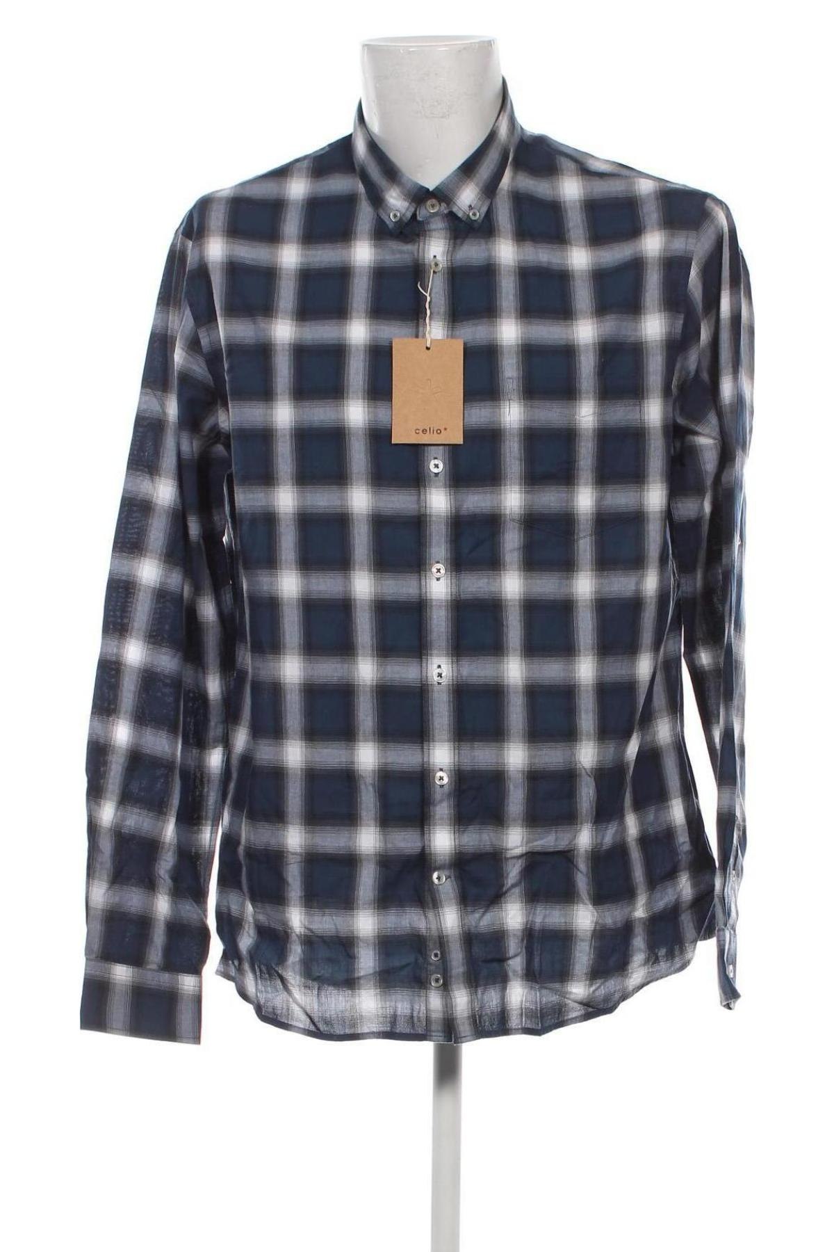 Ανδρικό πουκάμισο Celio, Μέγεθος XXL, Χρώμα Πολύχρωμο, Τιμή 13,18 €