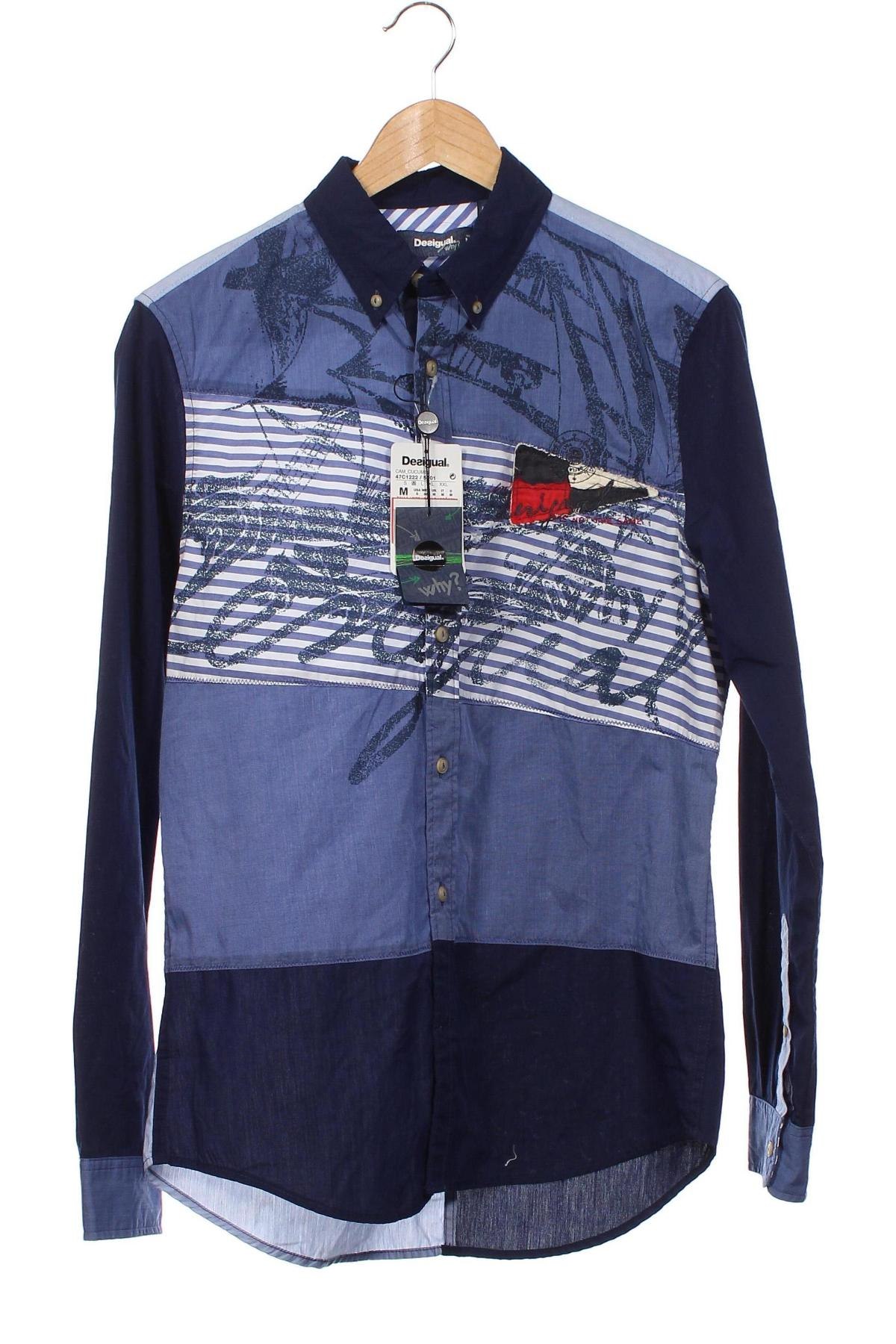 Herrenhemd Desigual, Größe M, Farbe Blau, Preis 47,56 €