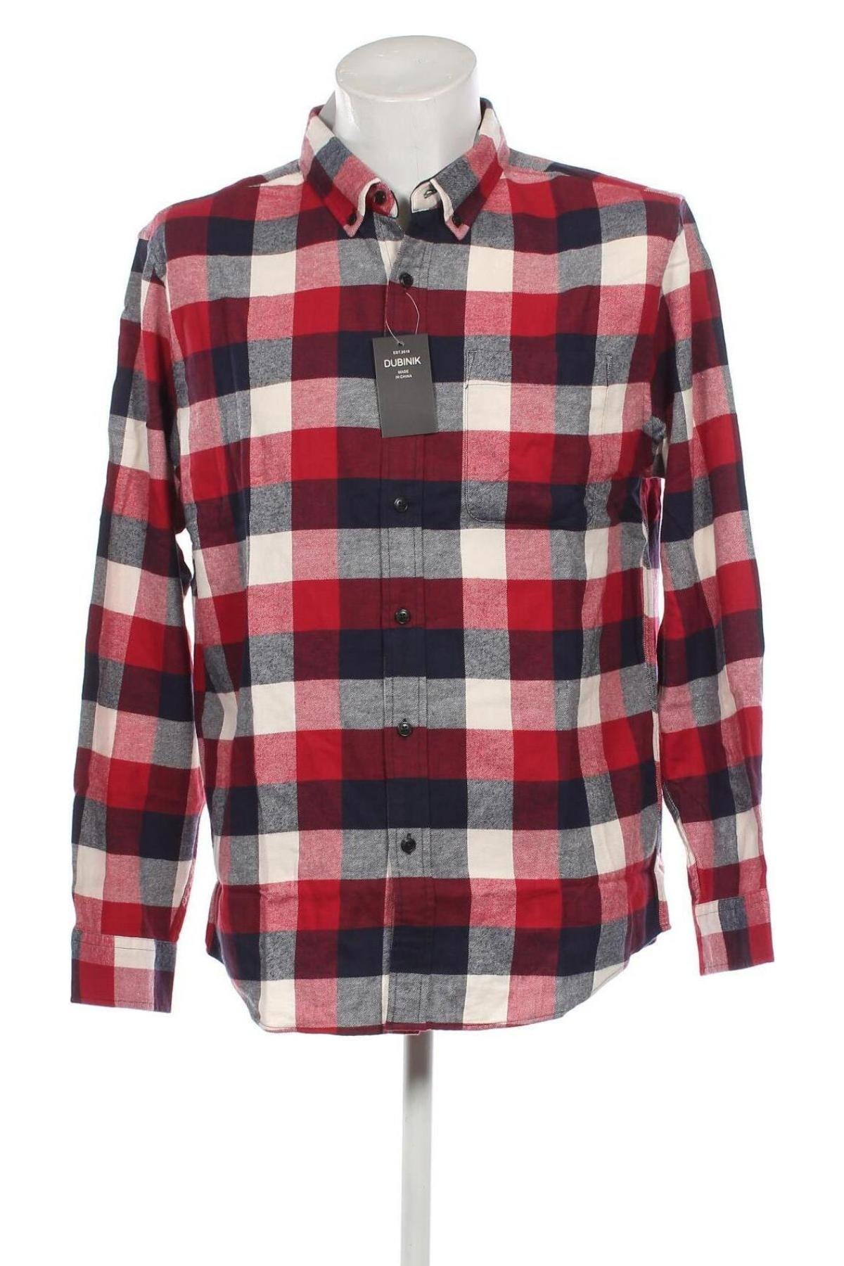 Ανδρικό πουκάμισο Dubinik, Μέγεθος L, Χρώμα Πολύχρωμο, Τιμή 13,51 €