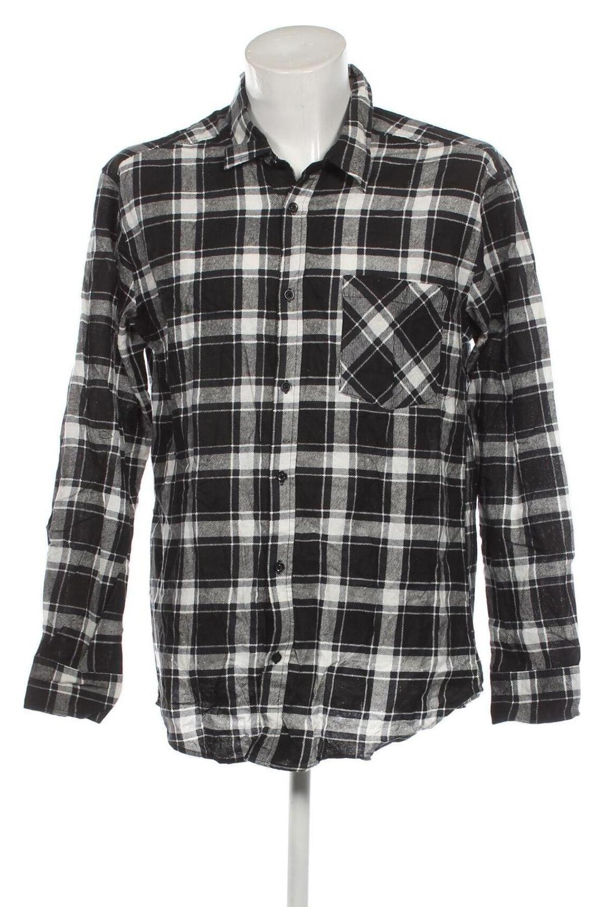 Ανδρικό πουκάμισο Force, Μέγεθος XL, Χρώμα Μαύρο, Τιμή 4,13 €
