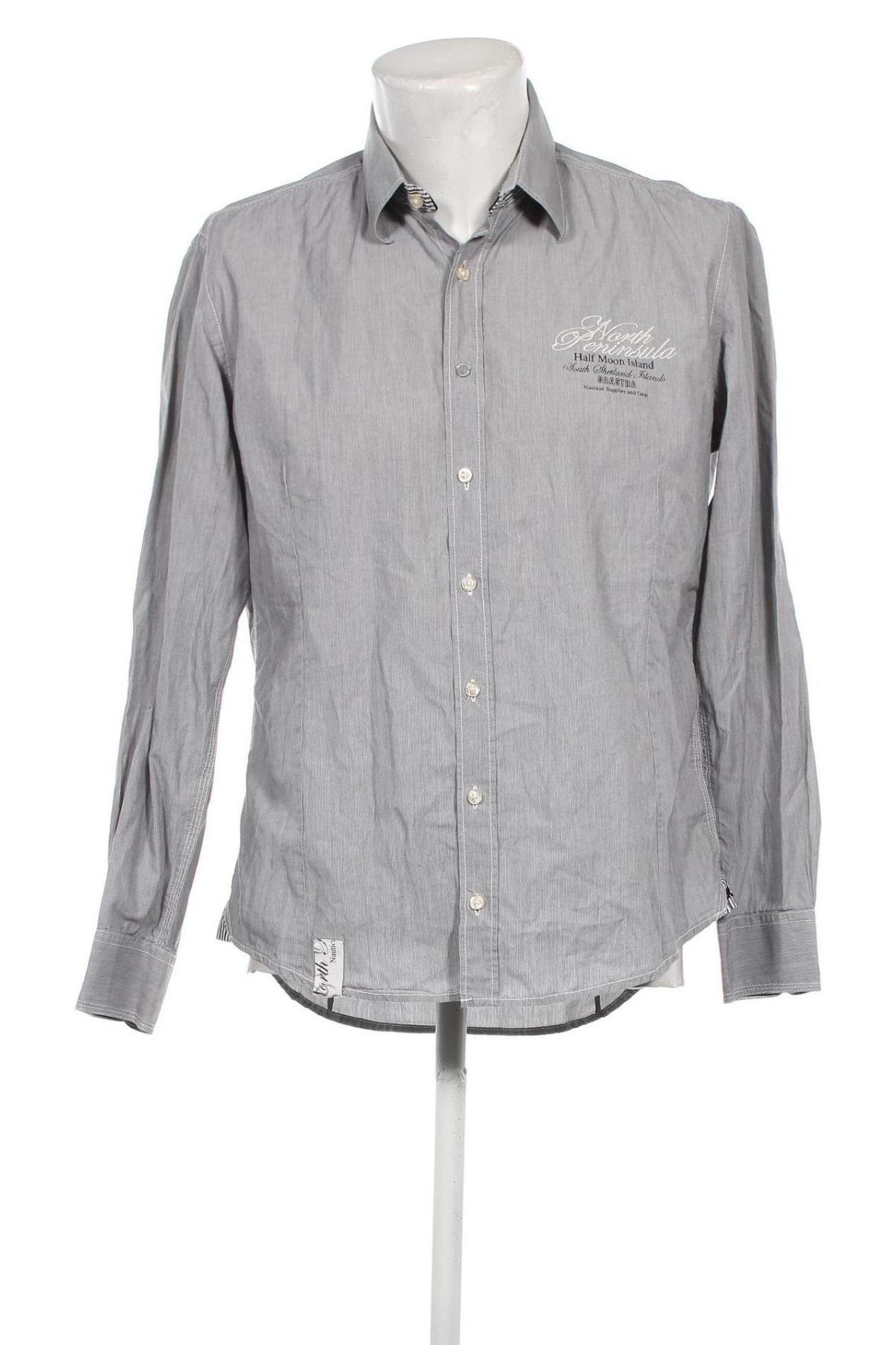 Herrenhemd Gaastra, Größe L, Farbe Grau, Preis 15,68 €