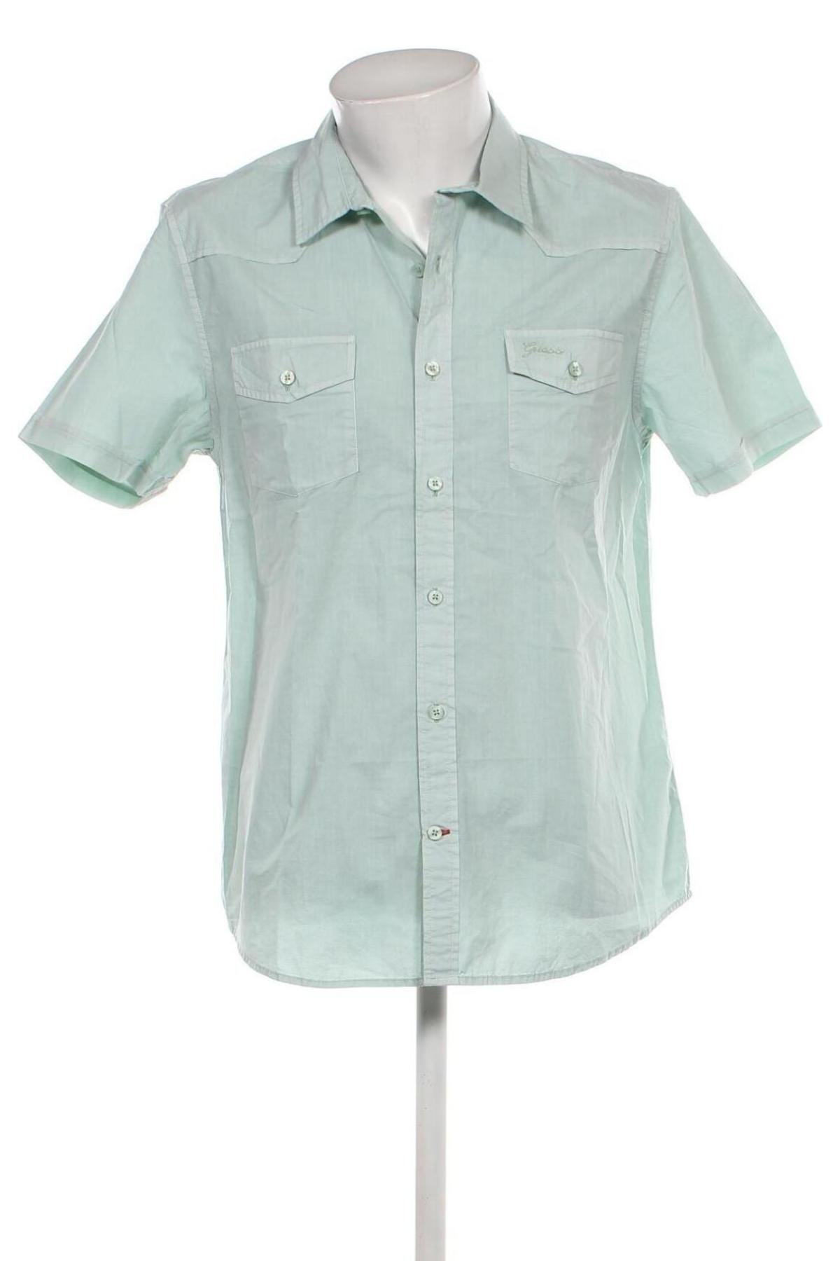 Ανδρικό πουκάμισο Guess, Μέγεθος L, Χρώμα Πράσινο, Τιμή 53,05 €