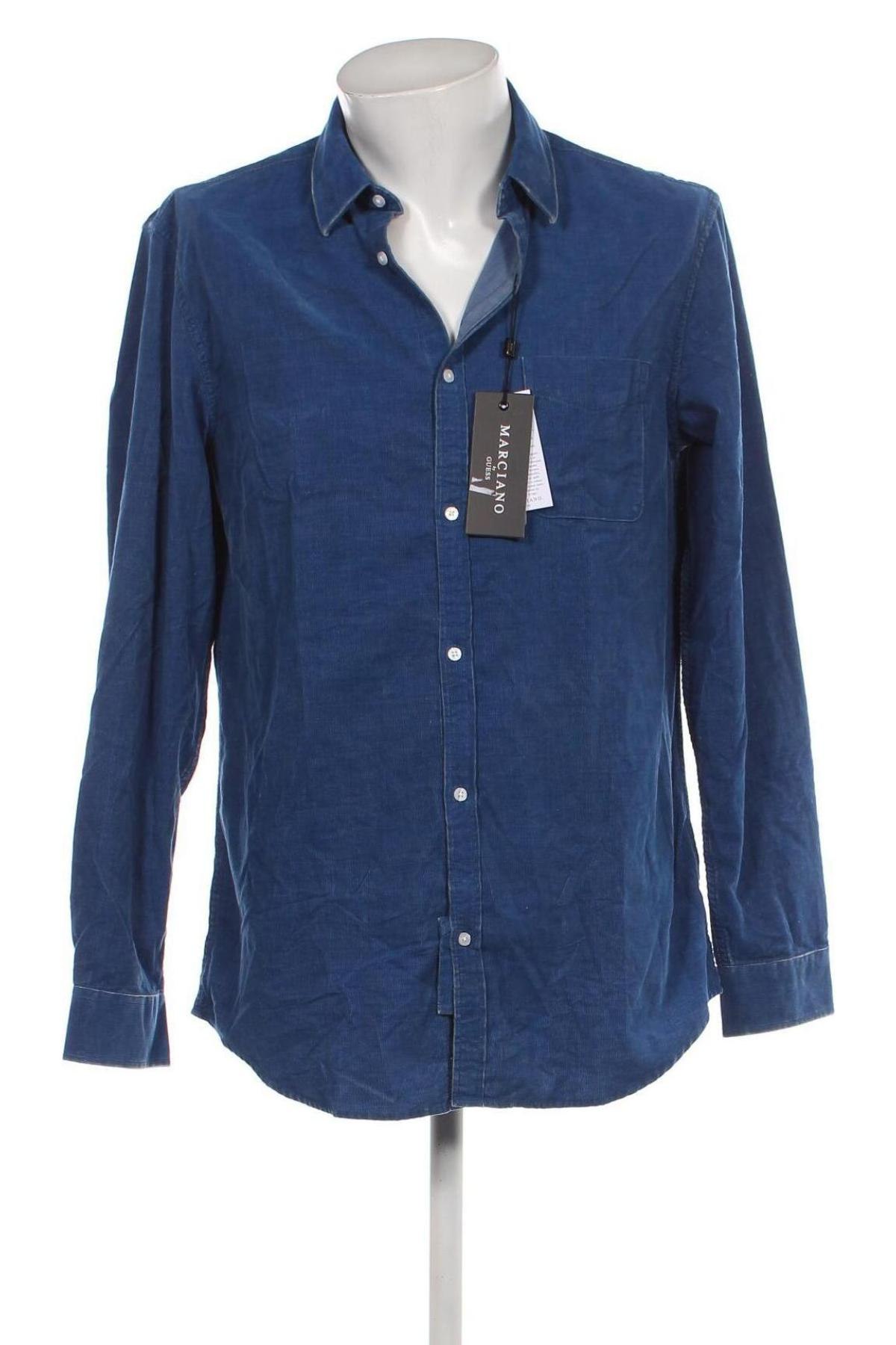 Ανδρικό πουκάμισο Guess By Marciano, Μέγεθος L, Χρώμα Μπλέ, Τιμή 47,30 €