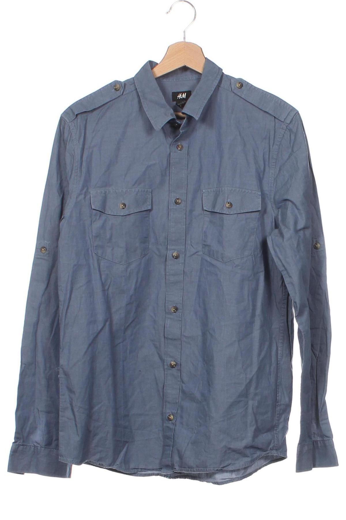 Pánská košile  H&M, Velikost M, Barva Modrá, Cena  185,00 Kč