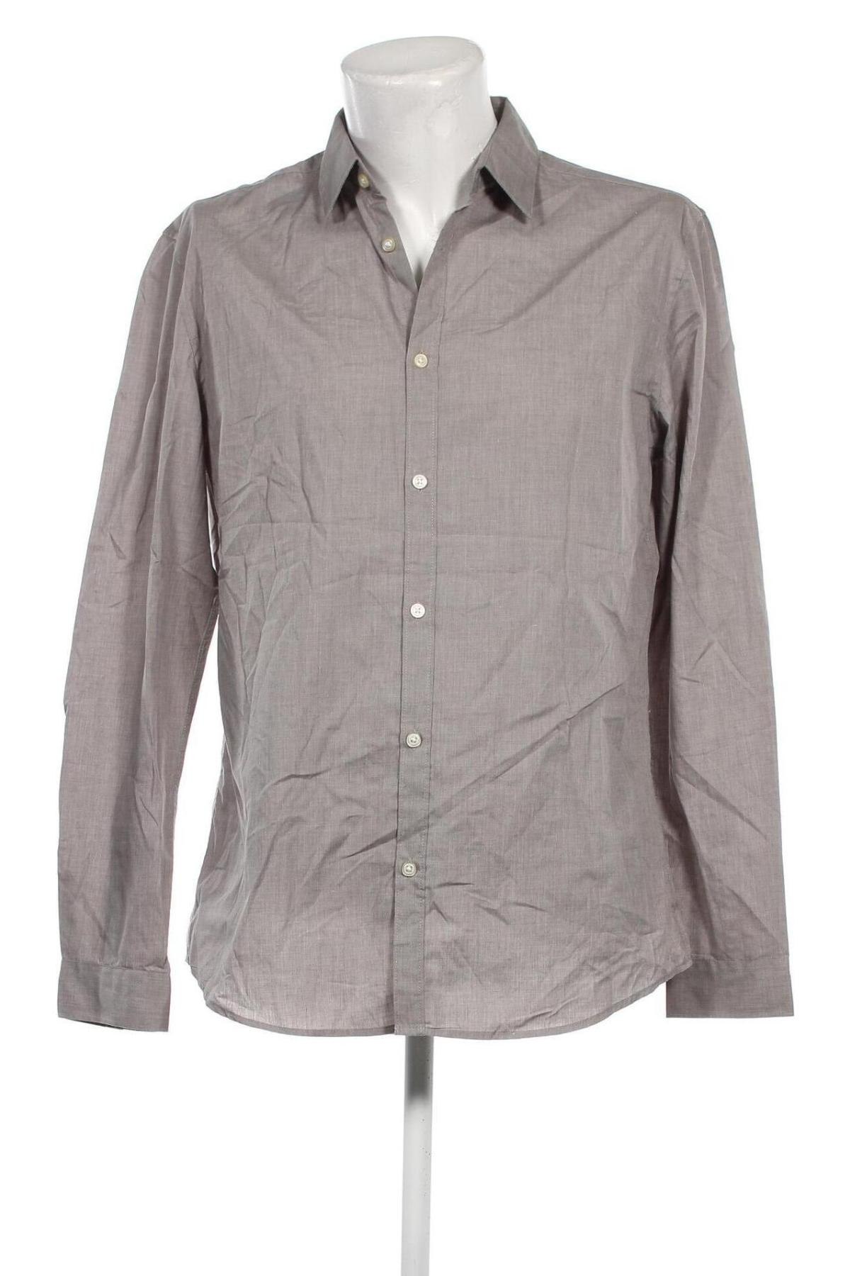 Ανδρικό πουκάμισο H&M, Μέγεθος L, Χρώμα Γκρί, Τιμή 15,36 €