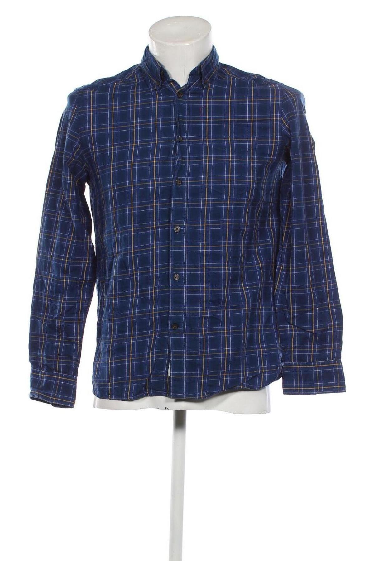 Мъжка риза H&M L.O.G.G., Размер L, Цвят Син, Цена 14,21 лв.