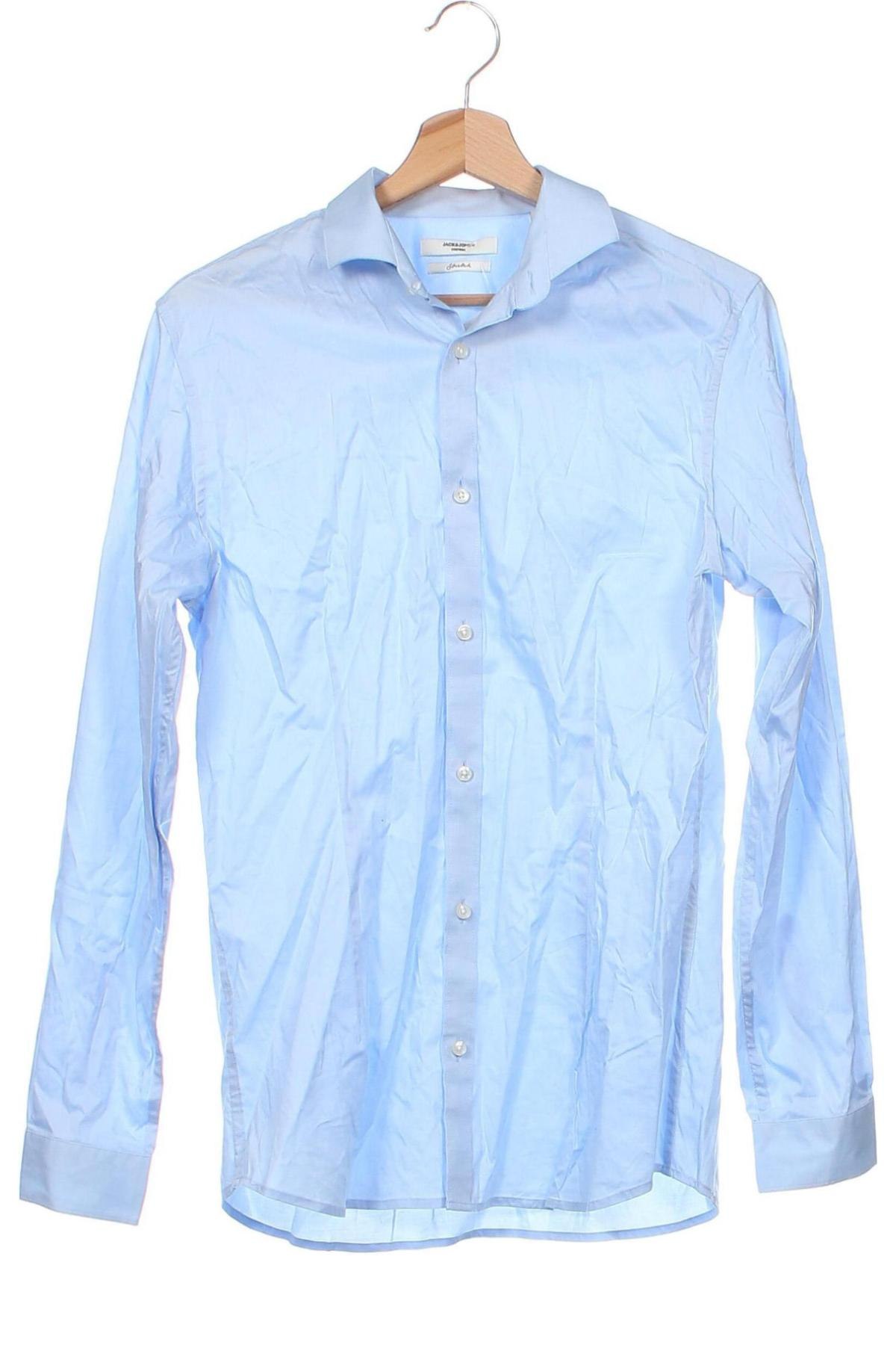 Мъжка риза Jack & Jones, Размер S, Цвят Син, Цена 34,00 лв.