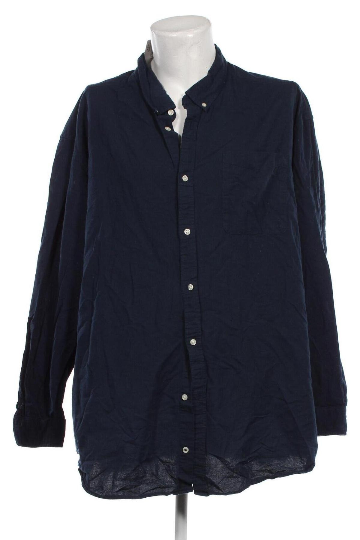 Herrenhemd Jack & Jones, Größe 5XL, Farbe Blau, Preis € 36,51