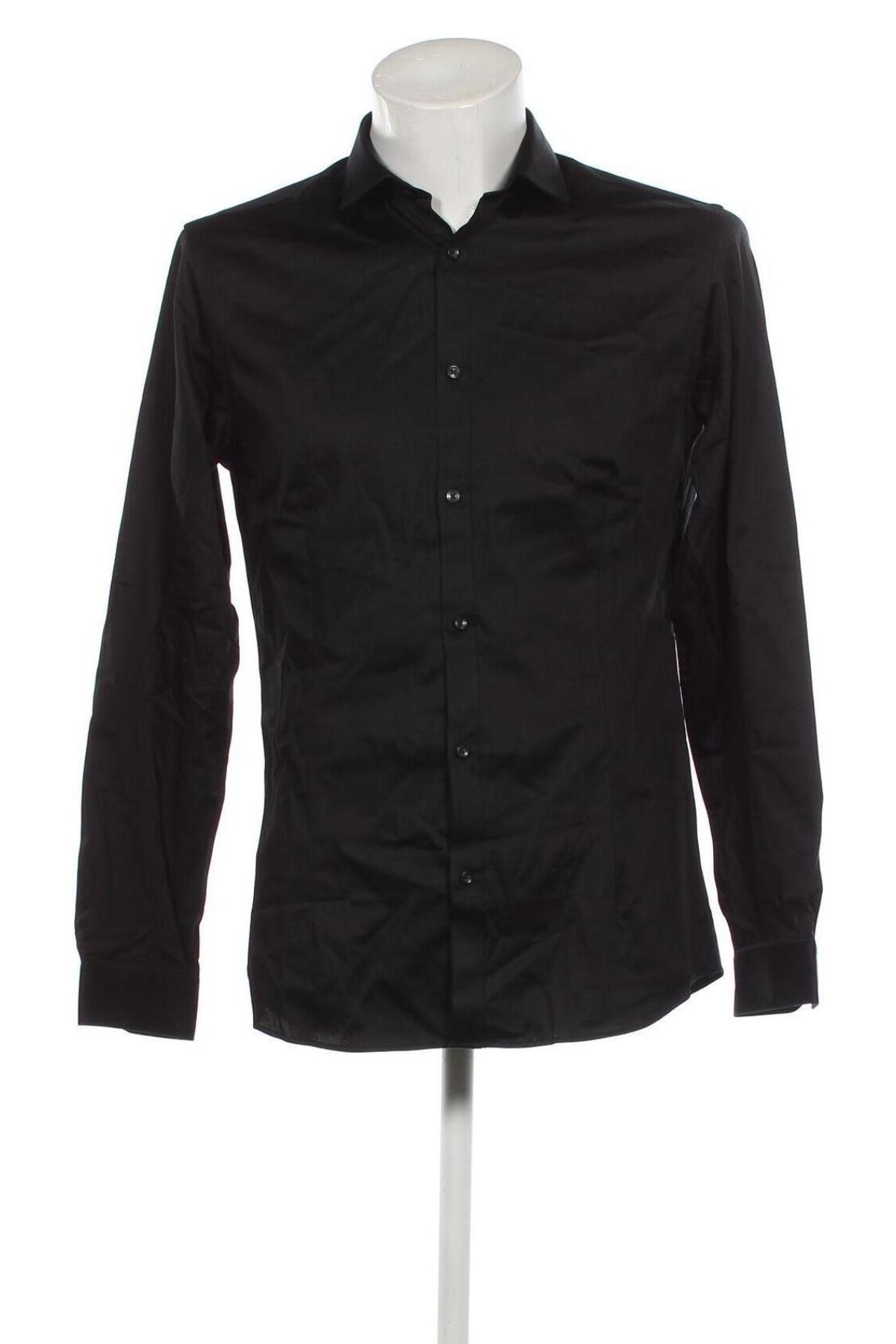 Мъжка риза Jack & Jones PREMIUM, Размер L, Цвят Черен, Цена 77,00 лв.