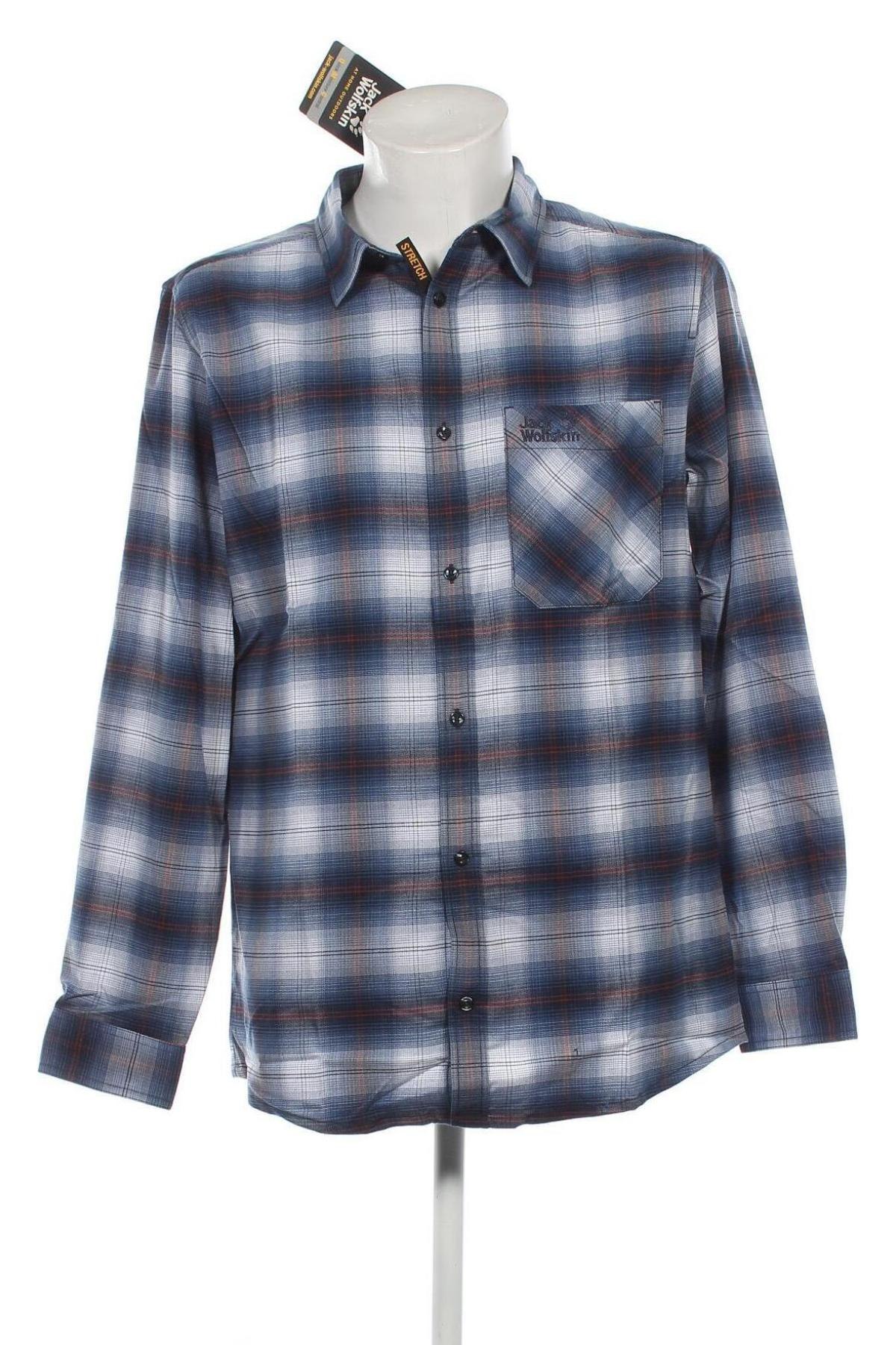 Мъжка риза Jack Wolfskin, Размер L, Цвят Многоцветен, Цена 66,96 лв.