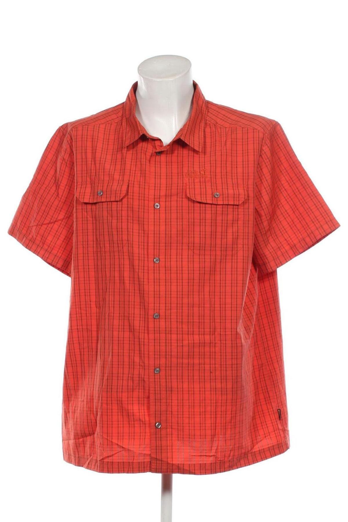 Herrenhemd Jack Wolfskin, Größe 3XL, Farbe Orange, Preis € 33,40