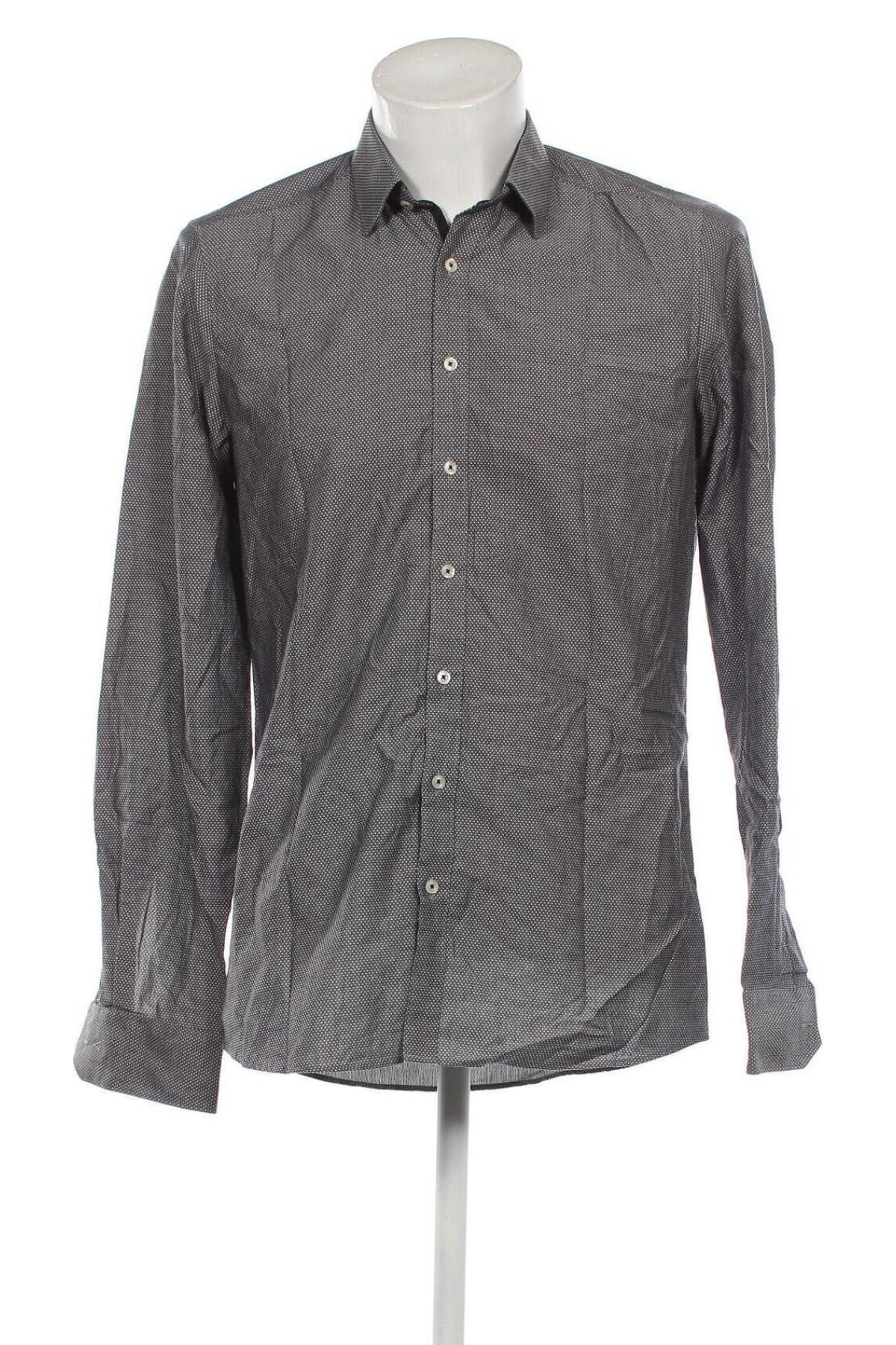 Ανδρικό πουκάμισο Marvelis, Μέγεθος L, Χρώμα Γκρί, Τιμή 10,30 €