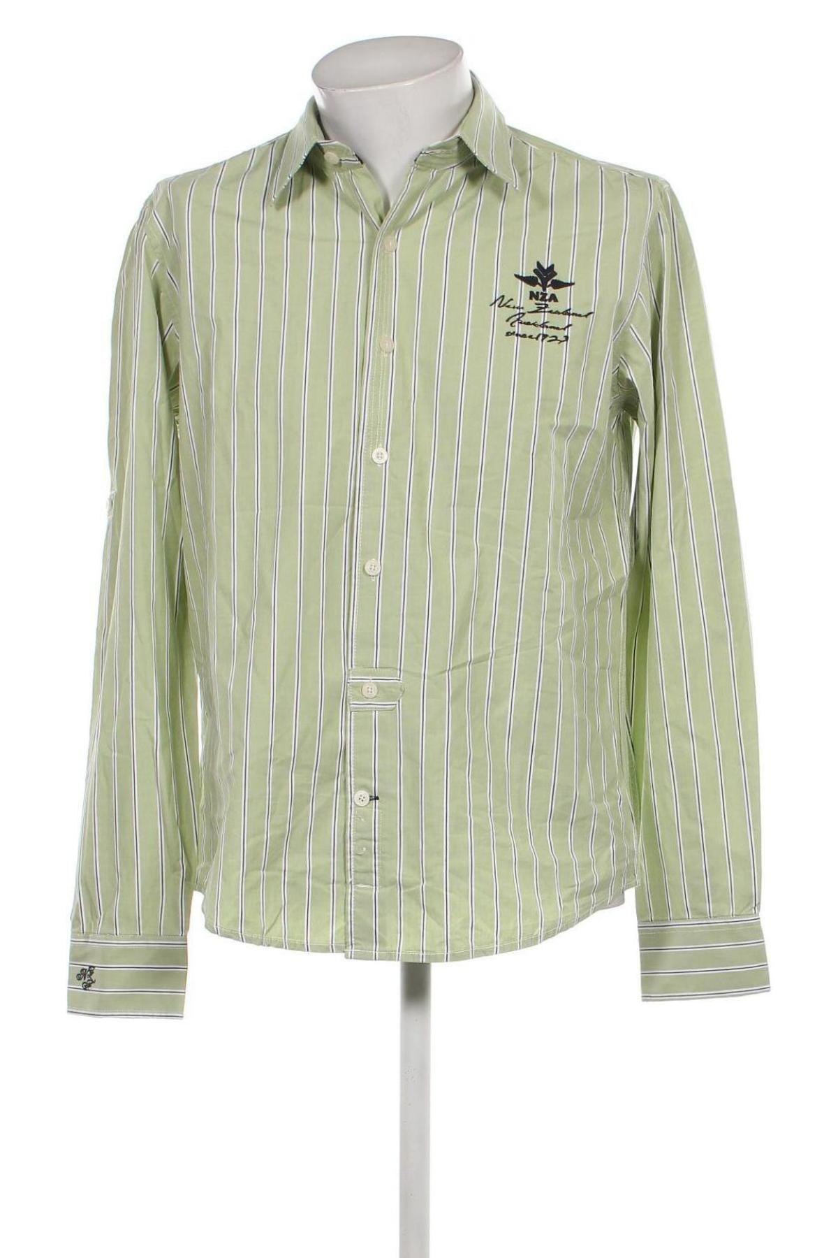Ανδρικό πουκάμισο New Zealand Auckland, Μέγεθος L, Χρώμα Πράσινο, Τιμή 31,30 €
