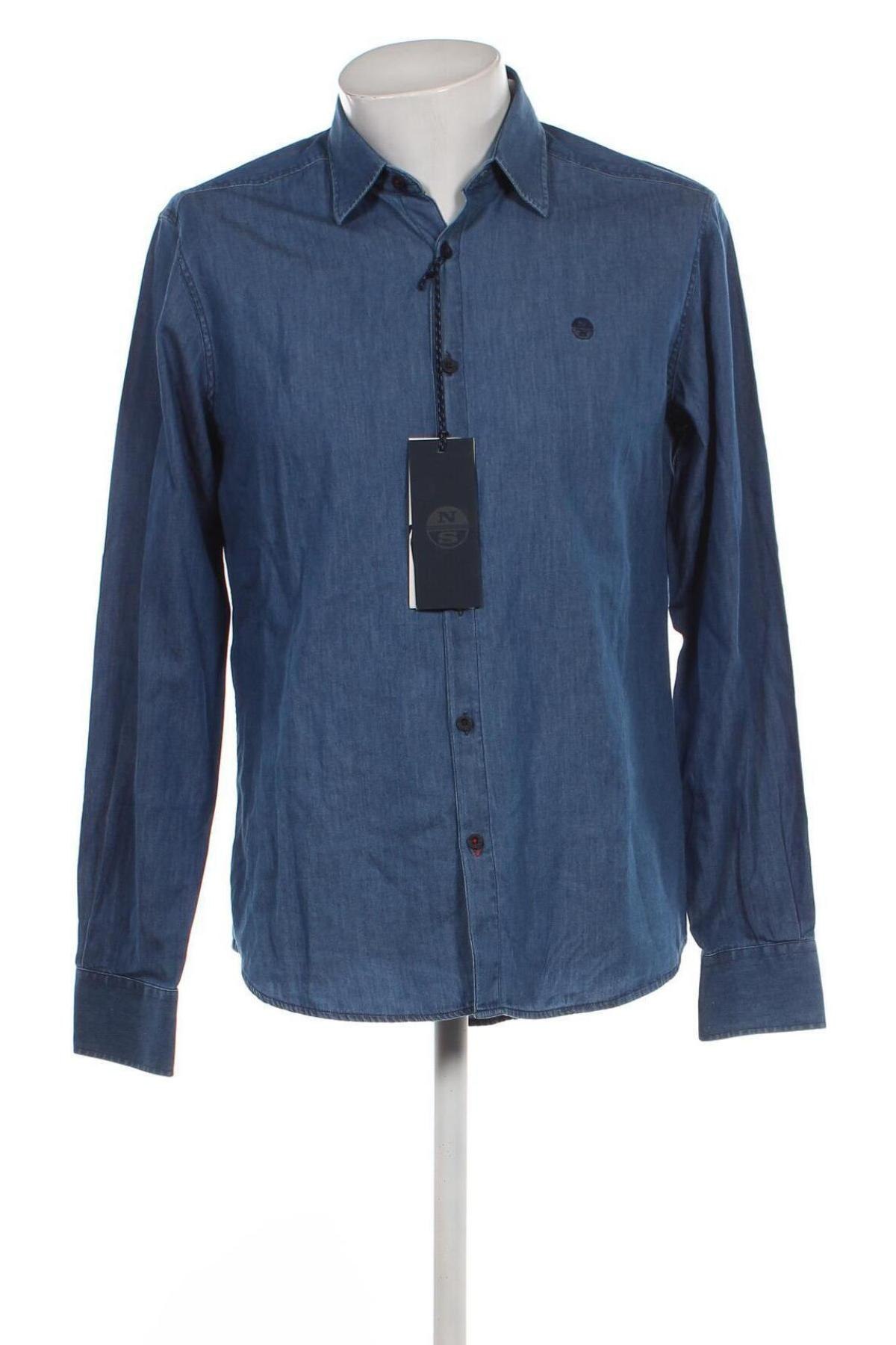 Ανδρικό πουκάμισο North Sails, Μέγεθος L, Χρώμα Μπλέ, Τιμή 34,52 €