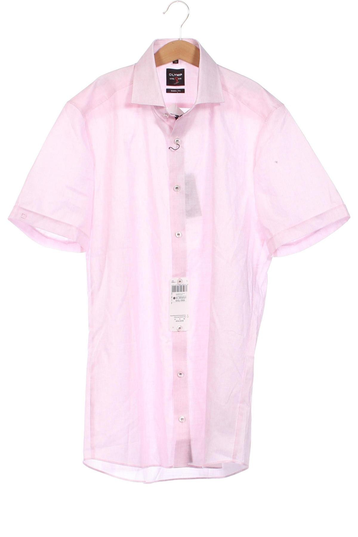 Herrenhemd Olymp, Größe S, Farbe Rosa, Preis 22,27 €