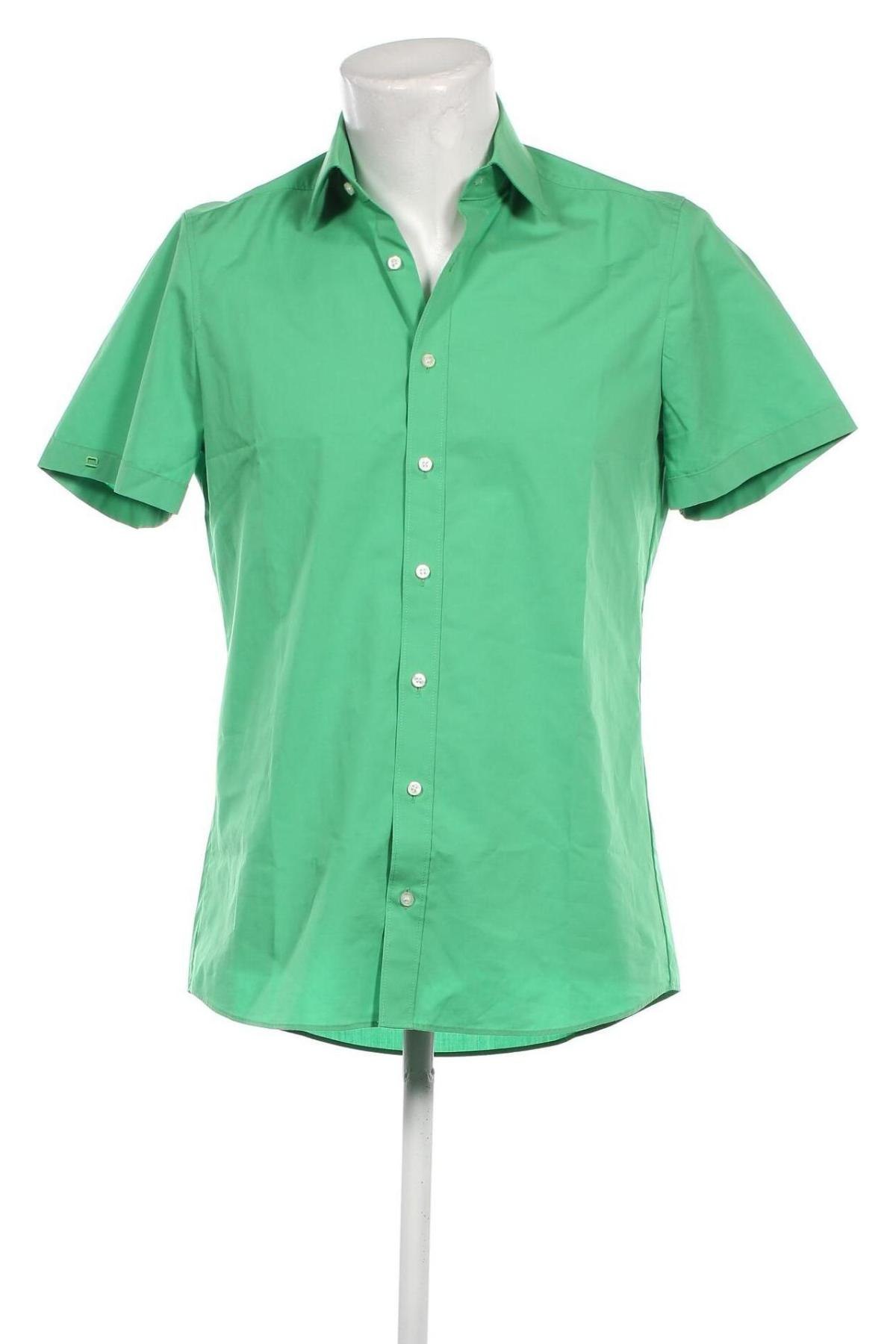 Ανδρικό πουκάμισο Olymp, Μέγεθος M, Χρώμα Πράσινο, Τιμή 25,00 €