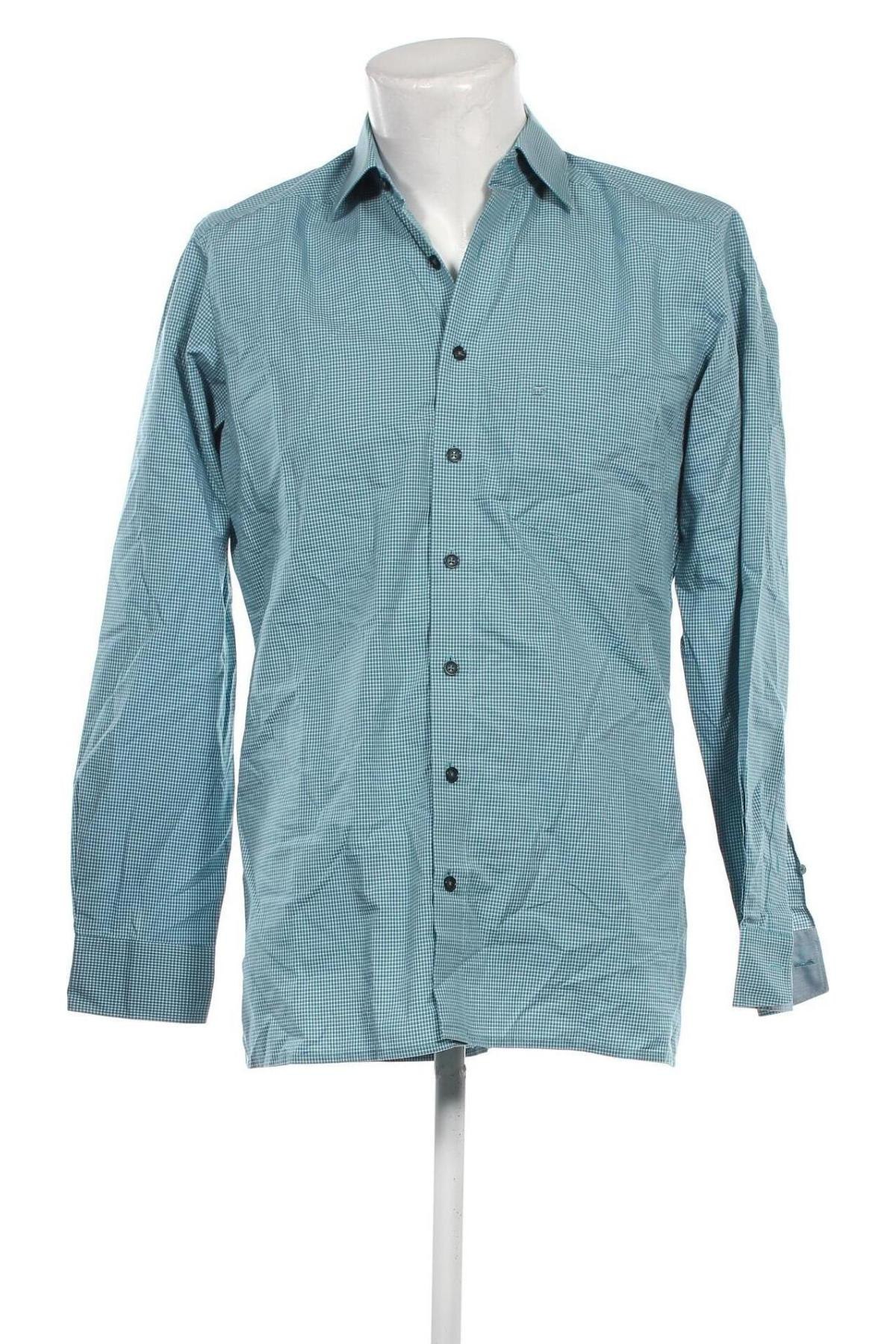 Herrenhemd Olymp, Größe M, Farbe Blau, Preis 25,26 €