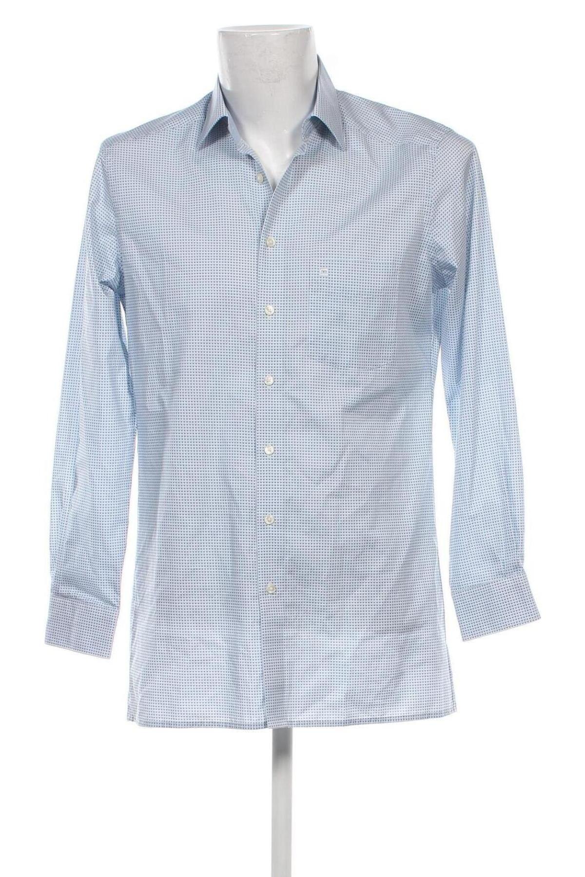 Ανδρικό πουκάμισο Olymp, Μέγεθος M, Χρώμα Μπλέ, Τιμή 18,28 €