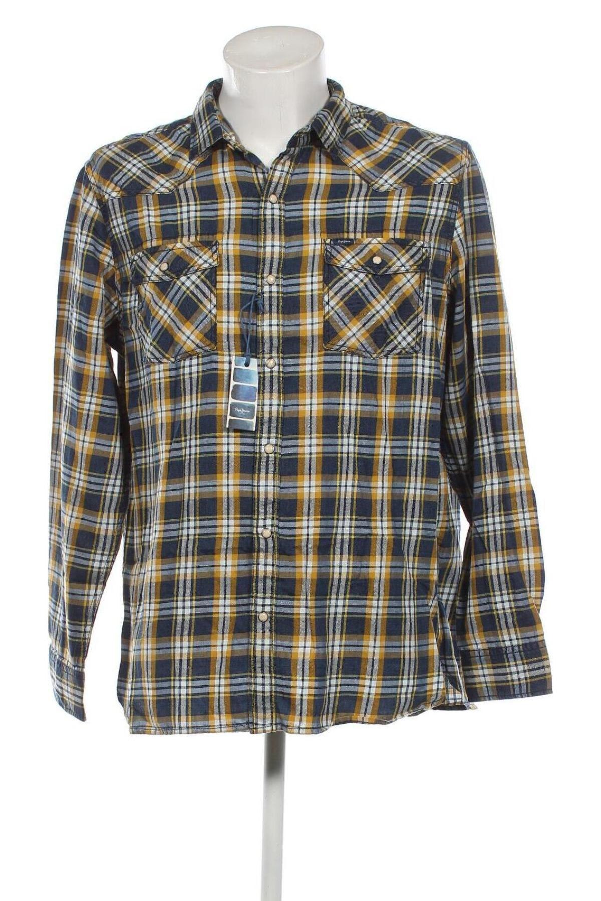 Мъжка риза Pepe Jeans, Размер XXL, Цвят Многоцветен, Цена 66,96 лв.