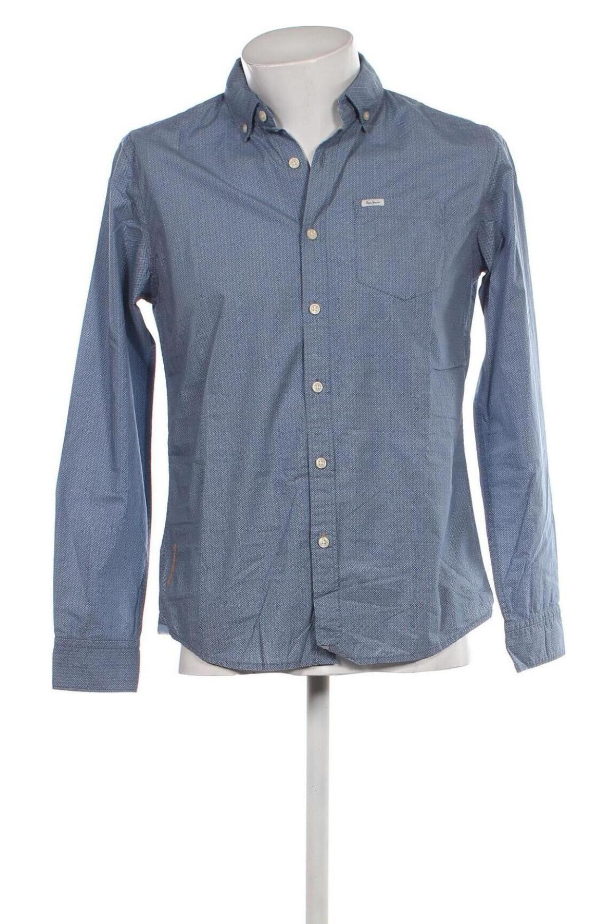 Ανδρικό πουκάμισο Pepe Jeans, Μέγεθος S, Χρώμα Μπλέ, Τιμή 34,52 €