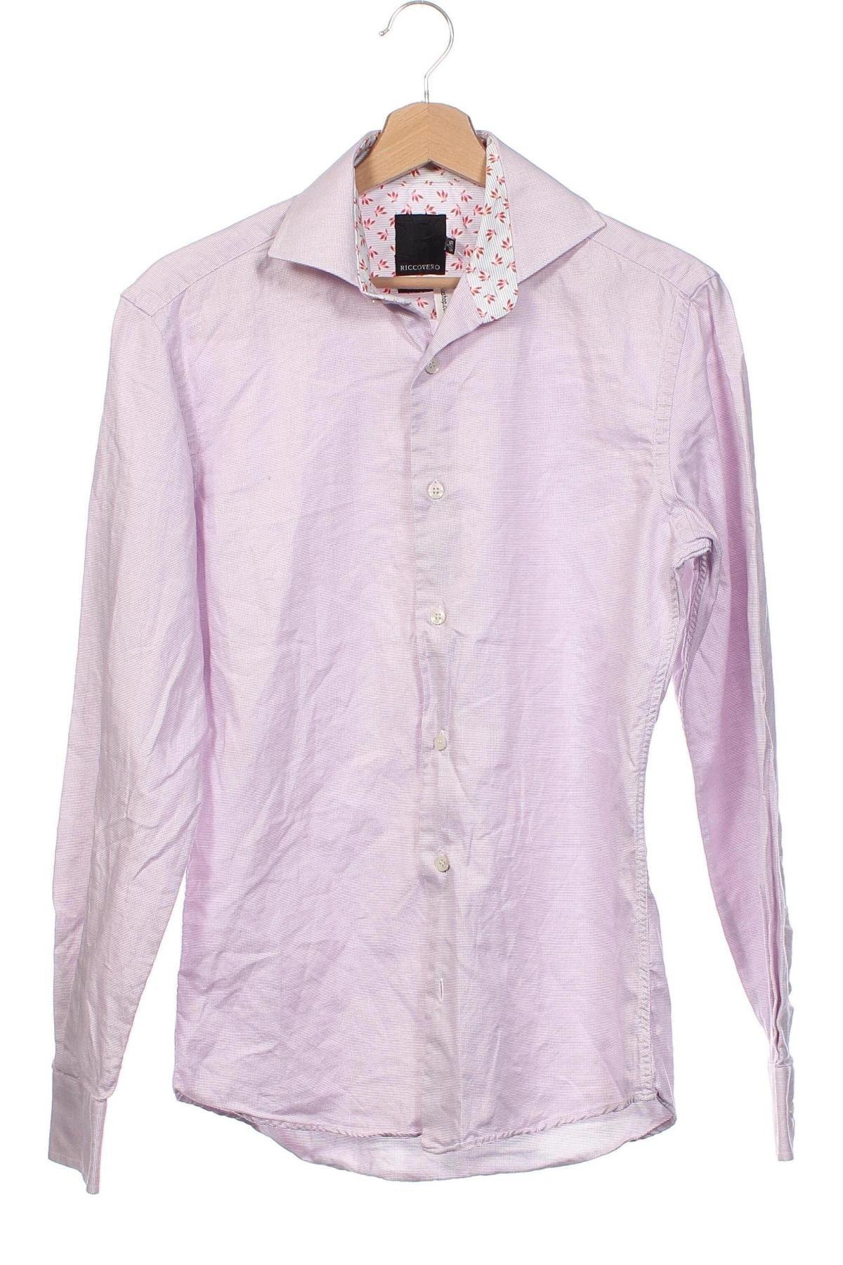 Ανδρικό πουκάμισο Riccovero, Μέγεθος S, Χρώμα Ρόζ , Τιμή 4,70 €