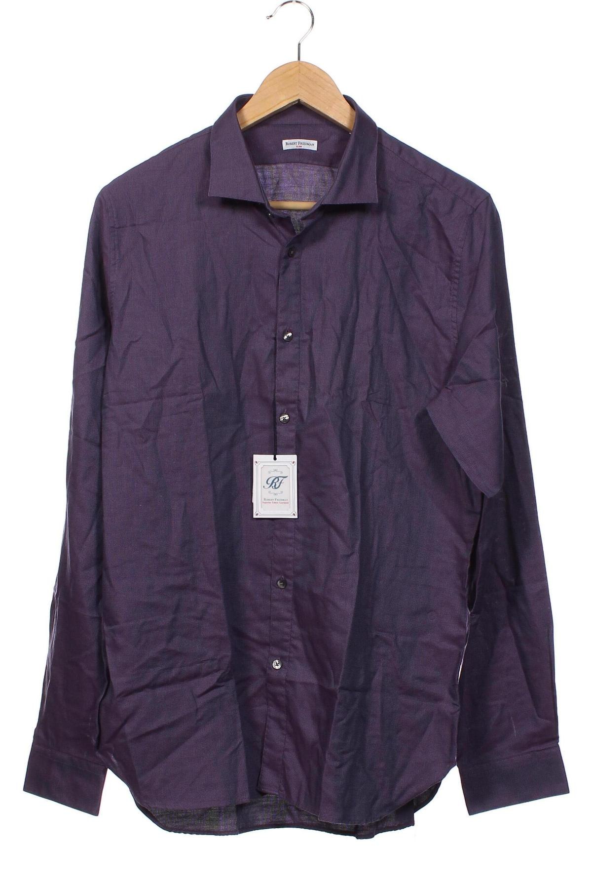 Мъжка риза Robert Friedman, Размер XL, Цвят Лилав, Цена 82,11 лв.