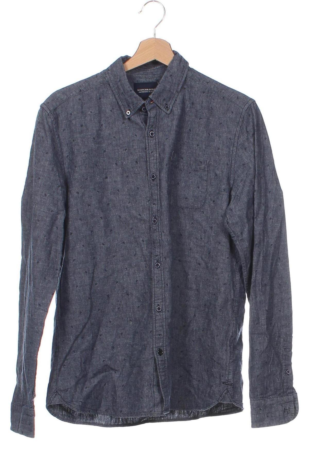 Ανδρικό πουκάμισο Scotch & Soda, Μέγεθος M, Χρώμα Μπλέ, Τιμή 37,58 €