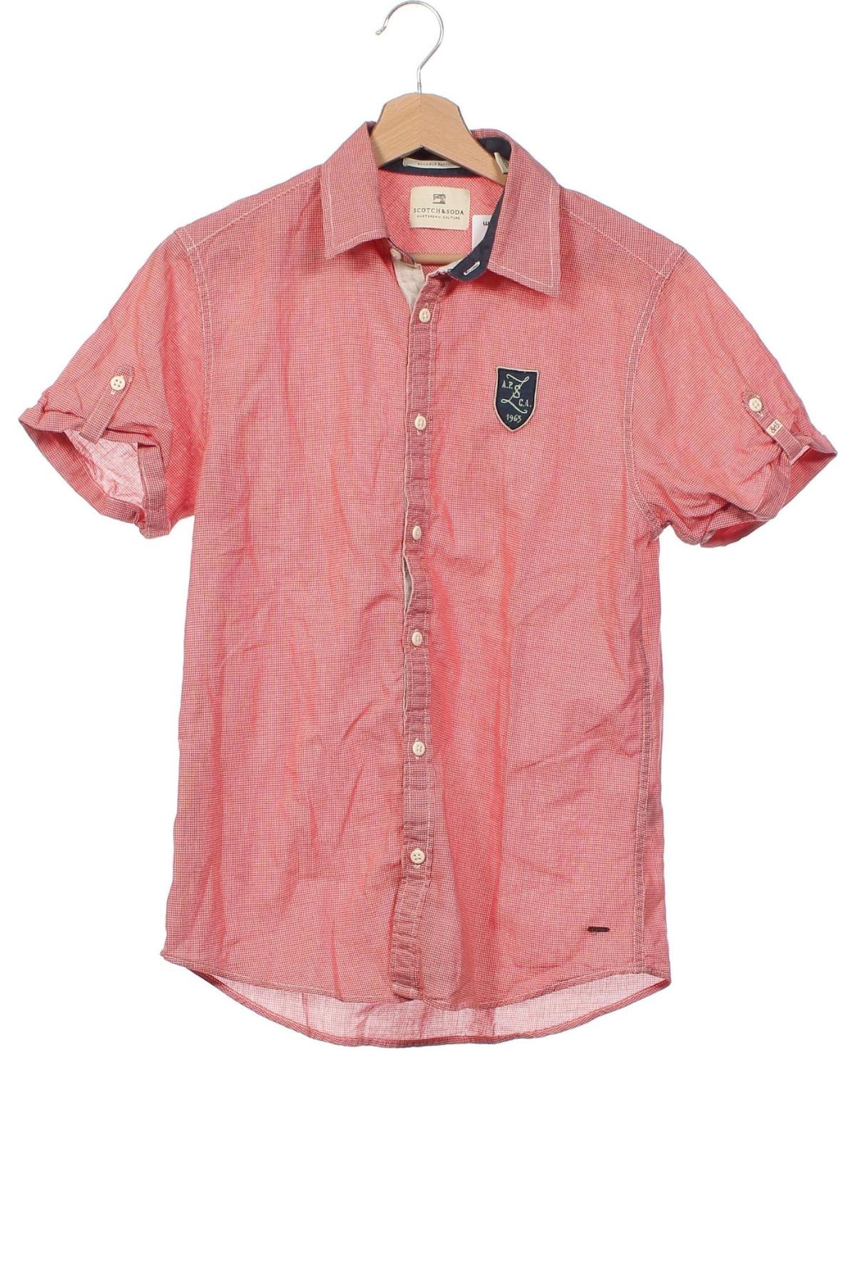 Ανδρικό πουκάμισο Scotch & Soda, Μέγεθος S, Χρώμα Κόκκινο, Τιμή 8,18 €