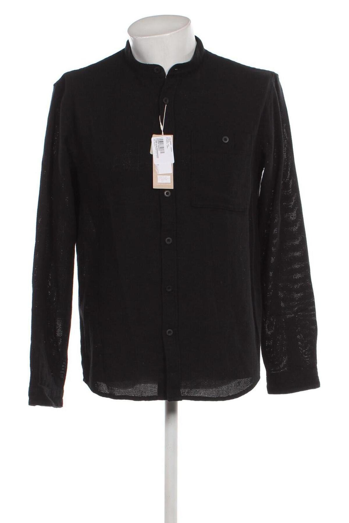 Ανδρικό πουκάμισο Tom Tailor, Μέγεθος L, Χρώμα Μαύρο, Τιμή 23,81 €