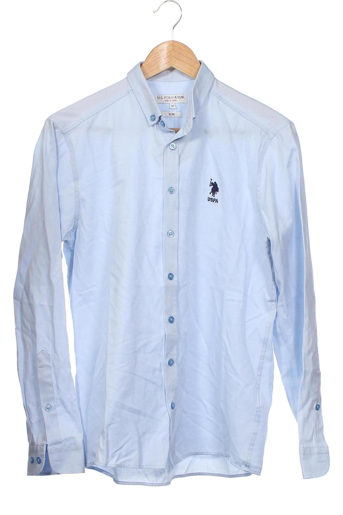 Męska koszula U.S. Polo Assn., Rozmiar M, Kolor Niebieski, Cena 126,44 zł