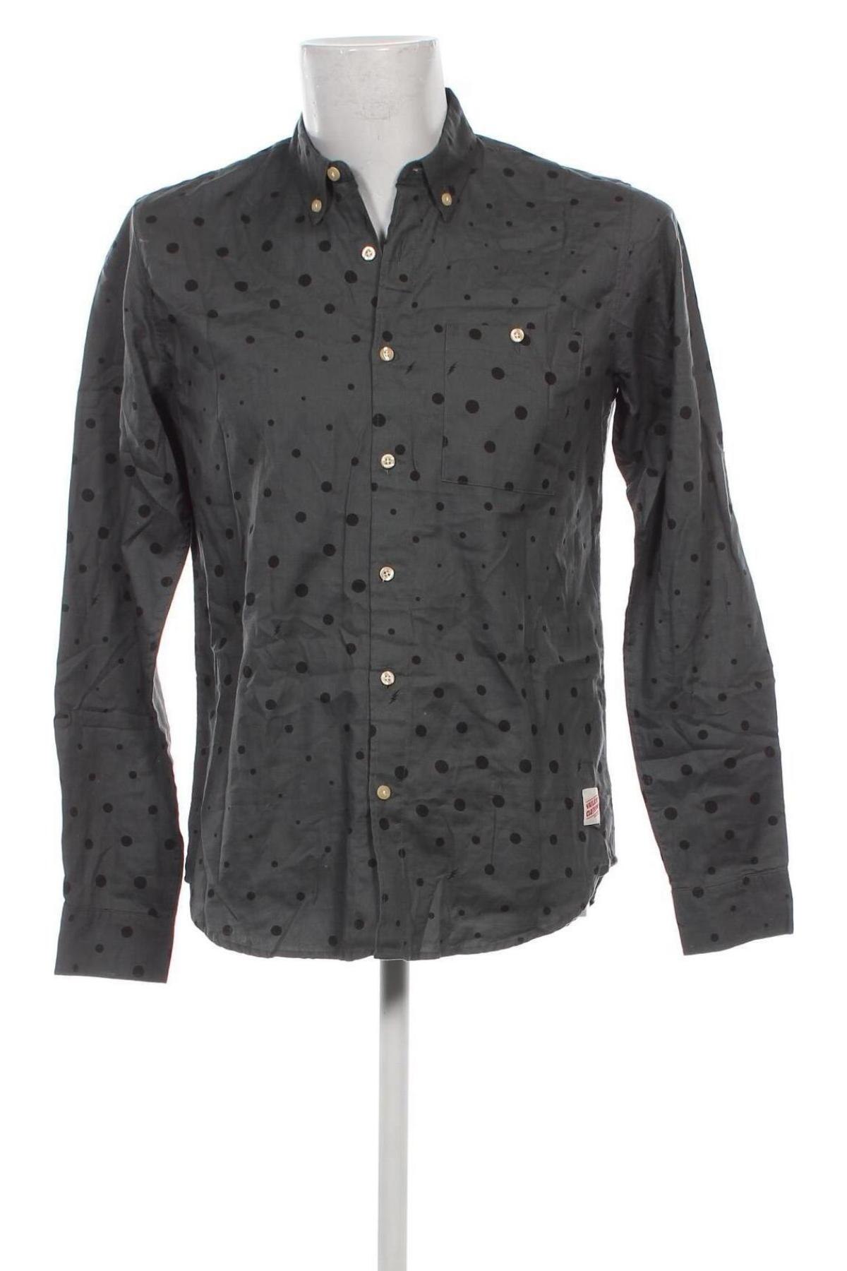Herrenhemd Vailent, Größe M, Farbe Grau, Preis 4,44 €