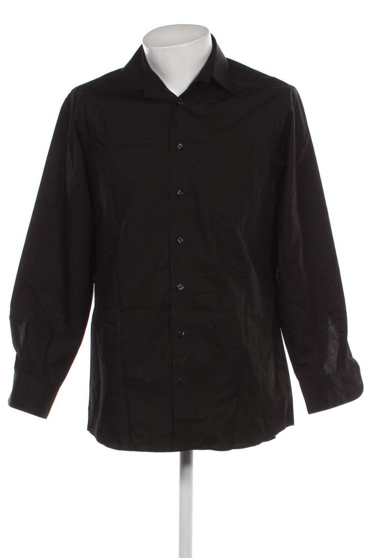 Ανδρικό πουκάμισο Walbusch, Μέγεθος M, Χρώμα Μαύρο, Τιμή 13,95 €