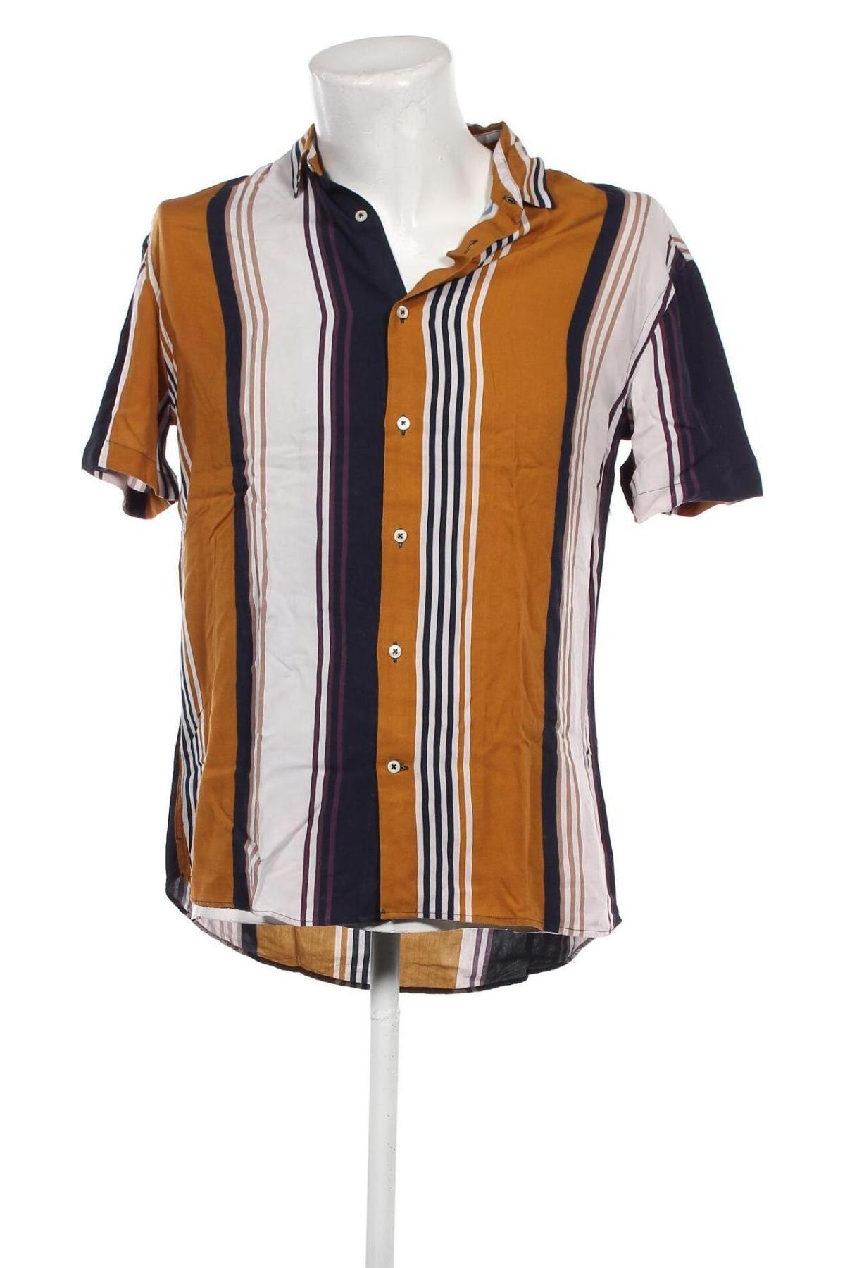 Мъжка риза Zara, Размер M, Цвят Многоцветен, Цена 27,00 лв.