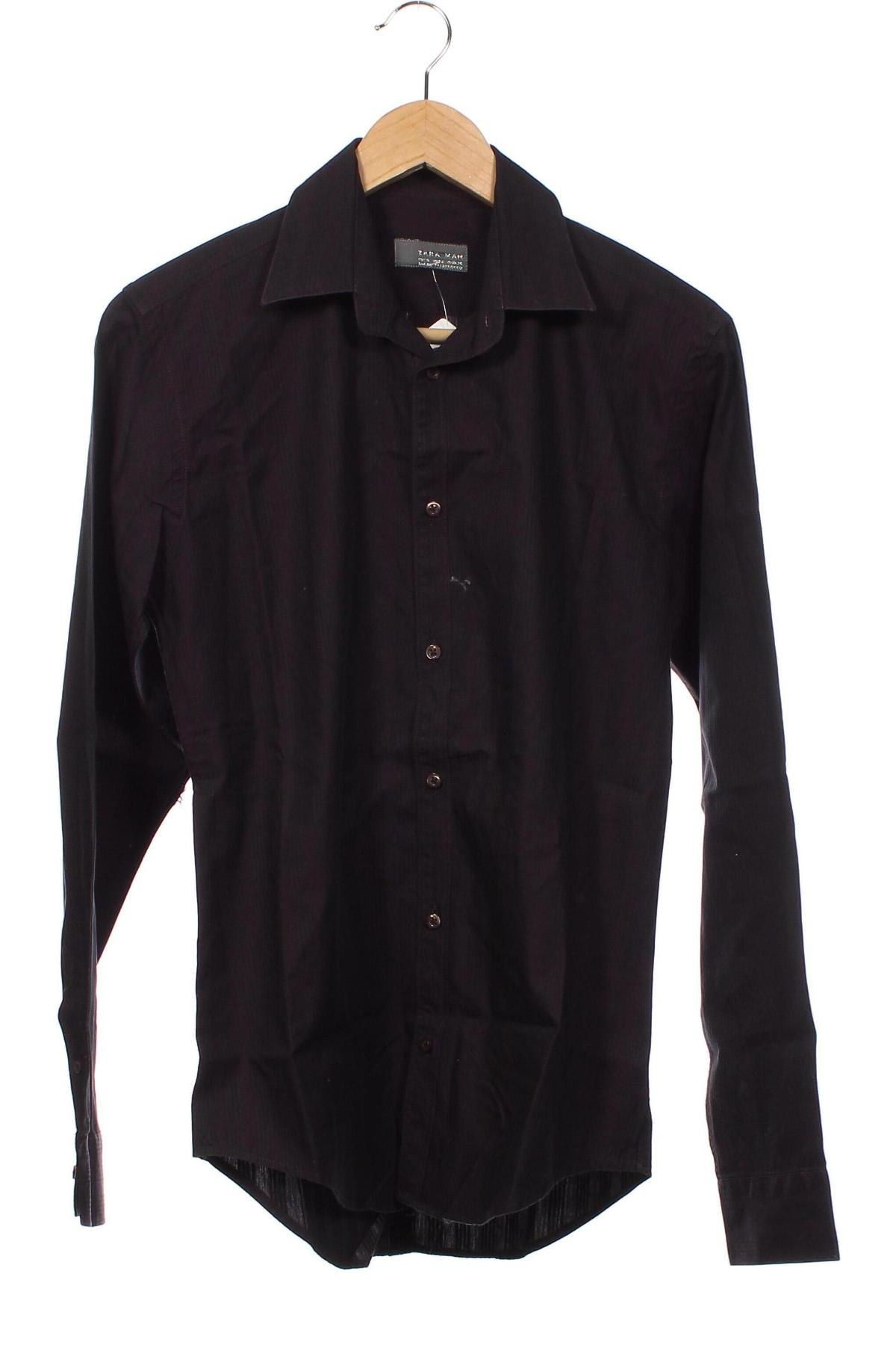 Ανδρικό πουκάμισο Zara Man, Μέγεθος S, Χρώμα Βιολετί, Τιμή 8,72 €