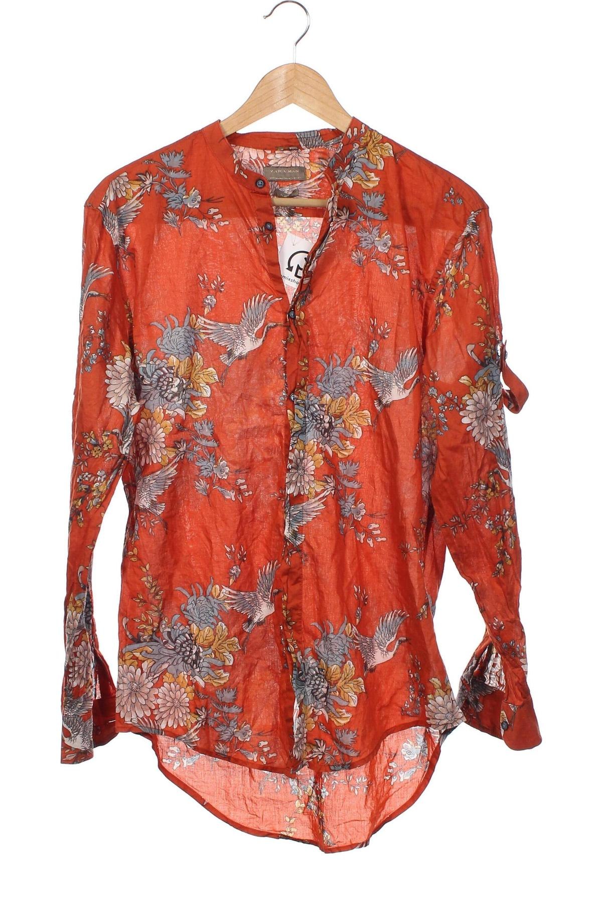 Ανδρικό πουκάμισο Zara Man, Μέγεθος L, Χρώμα Πολύχρωμο, Τιμή 17,39 €