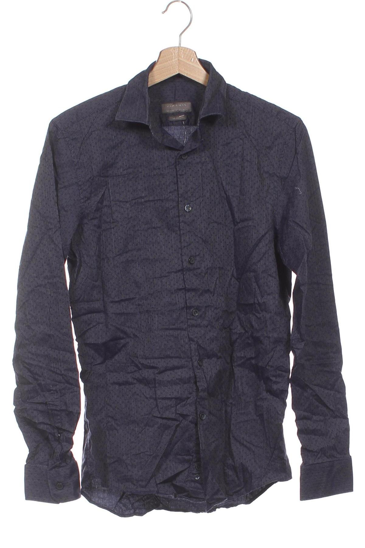 Ανδρικό πουκάμισο Zara Man, Μέγεθος S, Χρώμα Μπλέ, Τιμή 5,26 €