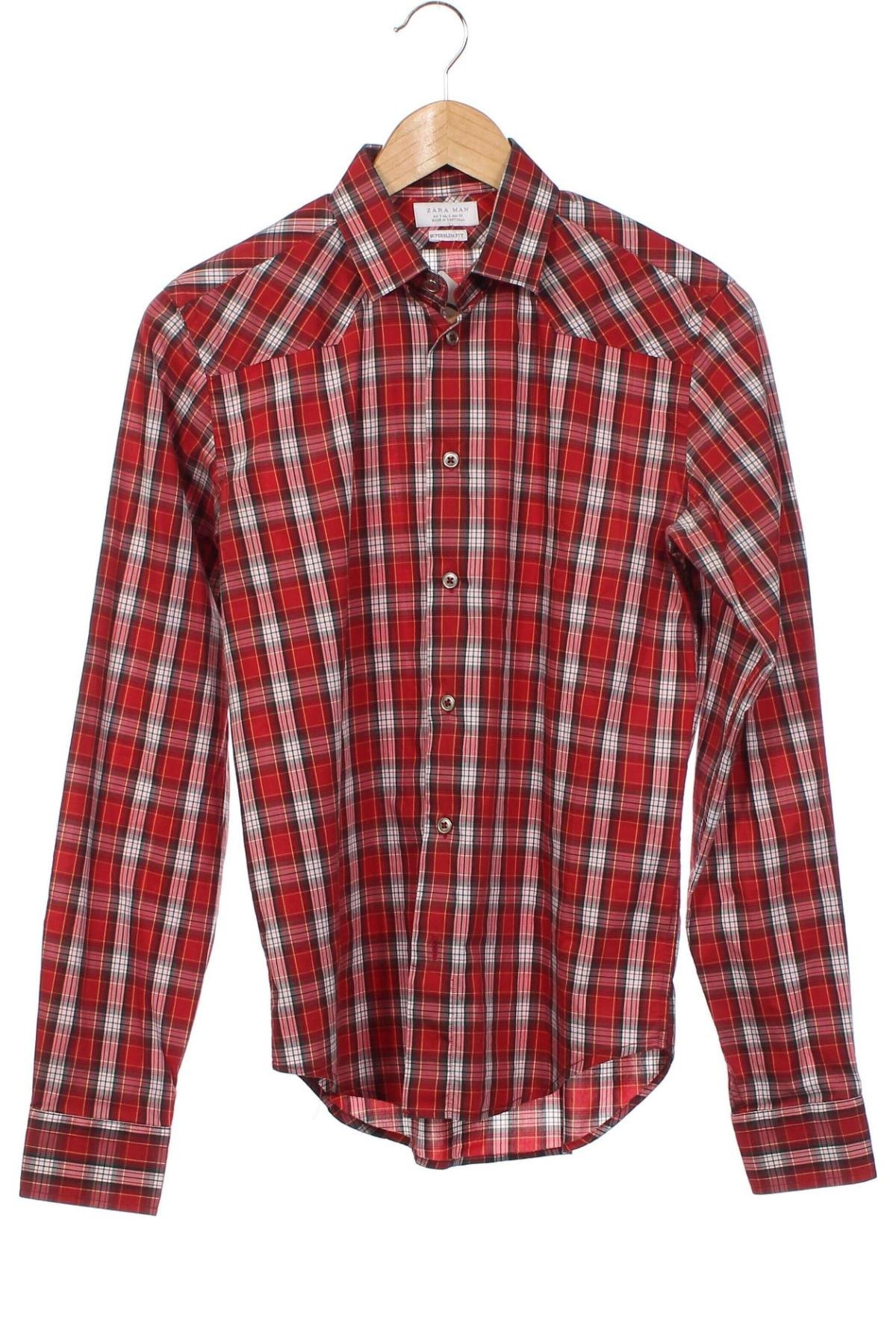 Ανδρικό πουκάμισο Zara Man, Μέγεθος S, Χρώμα Πολύχρωμο, Τιμή 10,96 €