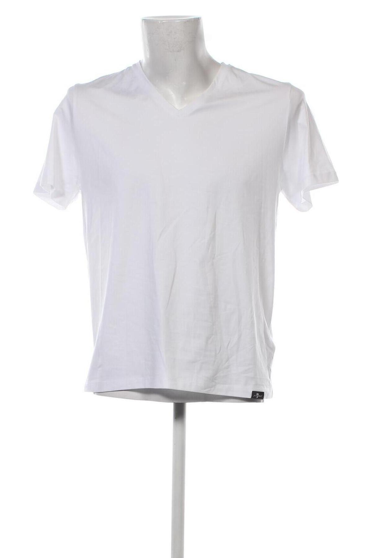 Herren T-Shirt 7 For All Mankind, Größe M, Farbe Weiß, Preis 33,49 €