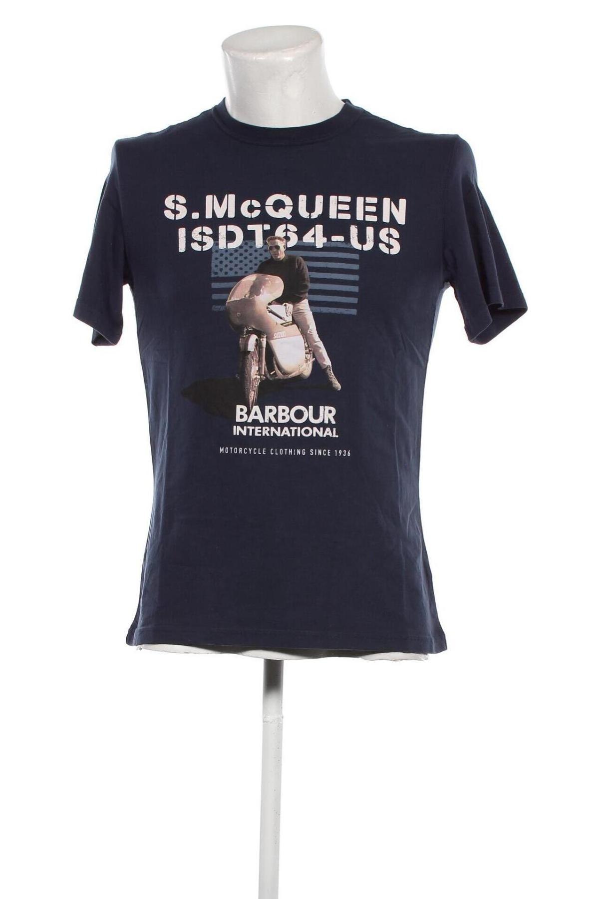 Ανδρικό t-shirt Barbour, Μέγεθος M, Χρώμα Μπλέ, Τιμή 33,40 €